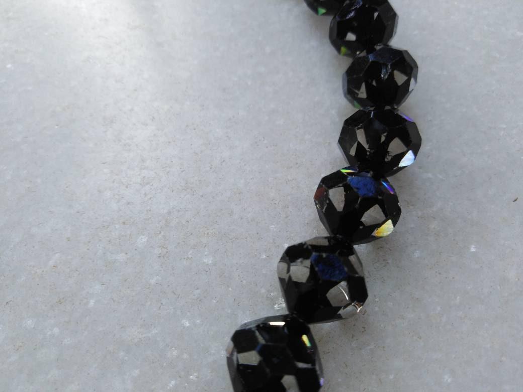 10mm Vintage Swarovski crystal beads, Cosmojet clear faceted article 5309, 6/12/36/72/144 Pieces
