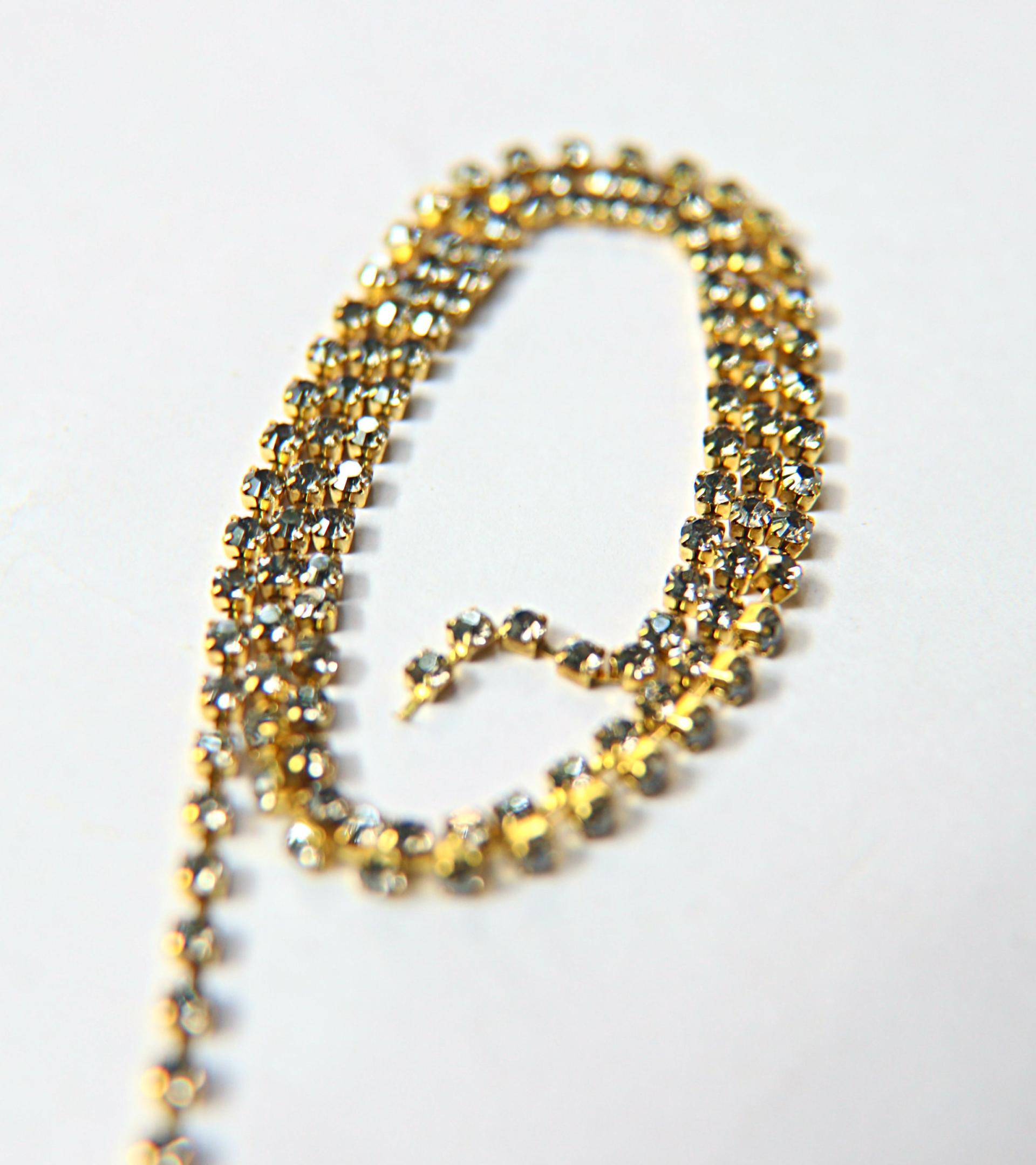 18pp Swarovski Crystal Star SHINE (2.5mm) 0.5/1/2/5 Meters Brass Settings Wedding Cake Decoration Brooch Bouquet Supply vintage strass chain