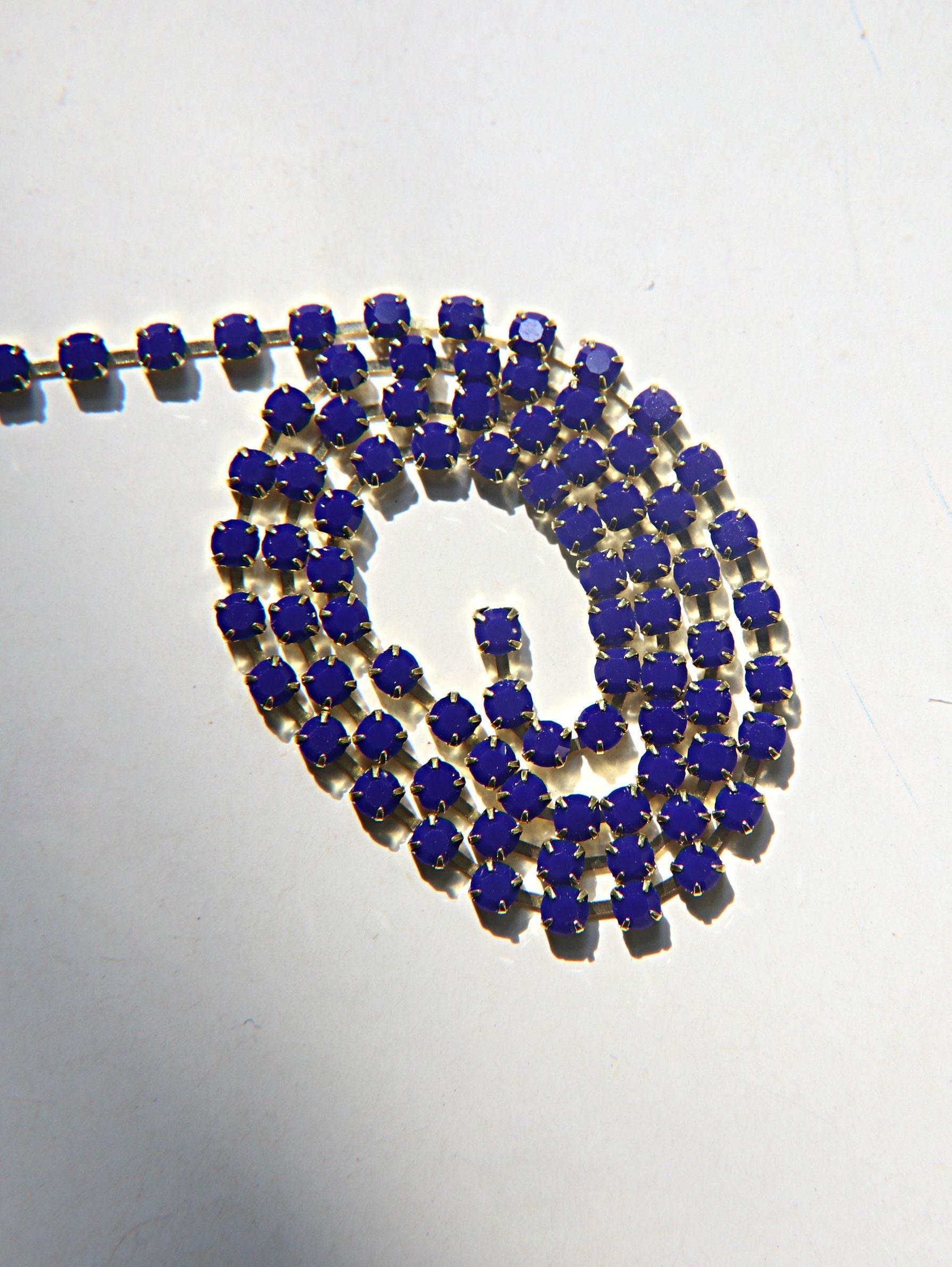 18pp Swarovski Vintage Rhinestone Chain 2.5mm (0.5/1/2/5 meters) Bridal Supplies, strass chains, embellishments, premium materials, jewelry