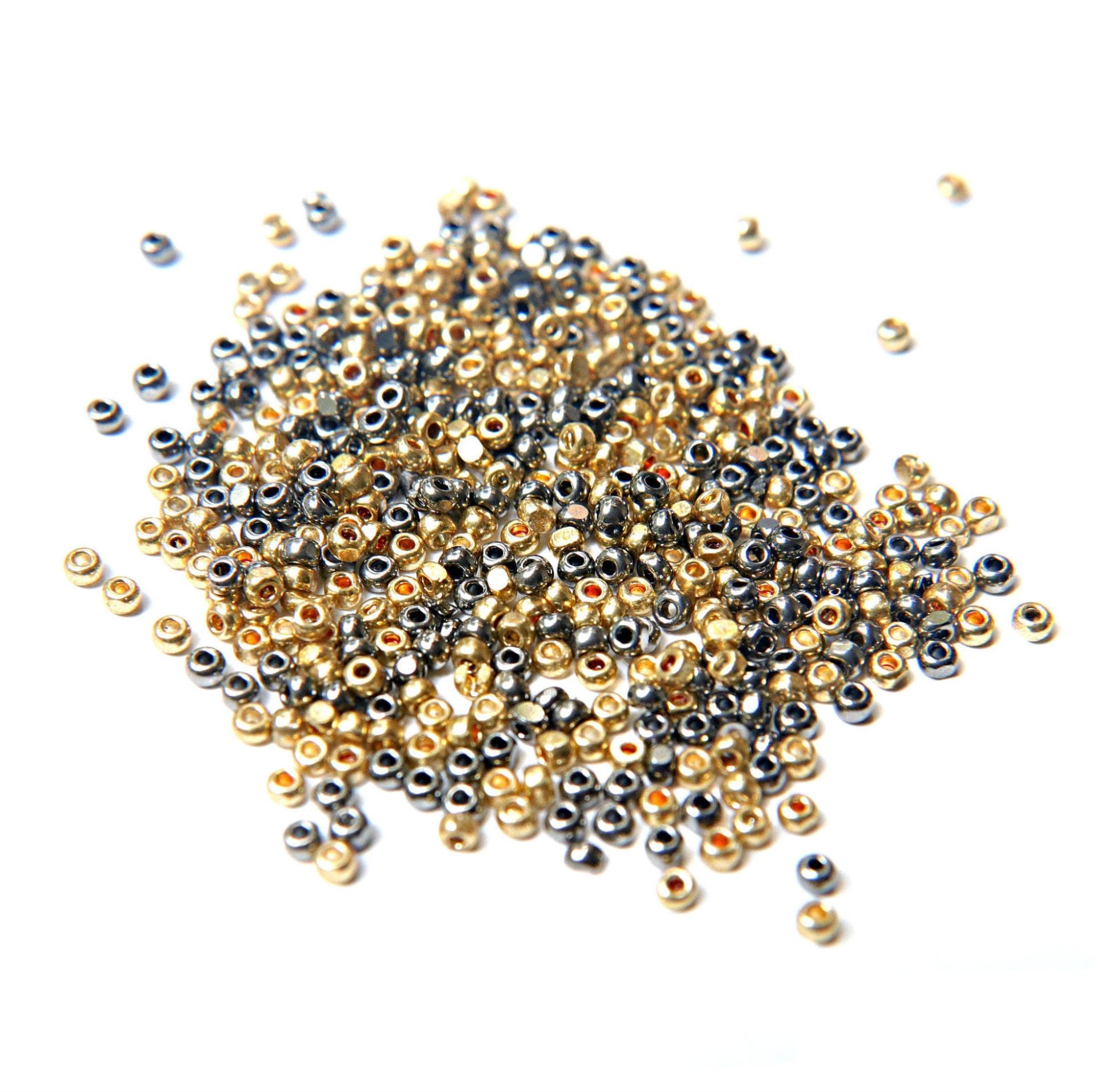 11/0 Charlotte true Cut Beads Metallic Gold Patina 10/20/50/250/500 Grams Jewelry glass beads, vintage findings, embroidery materials