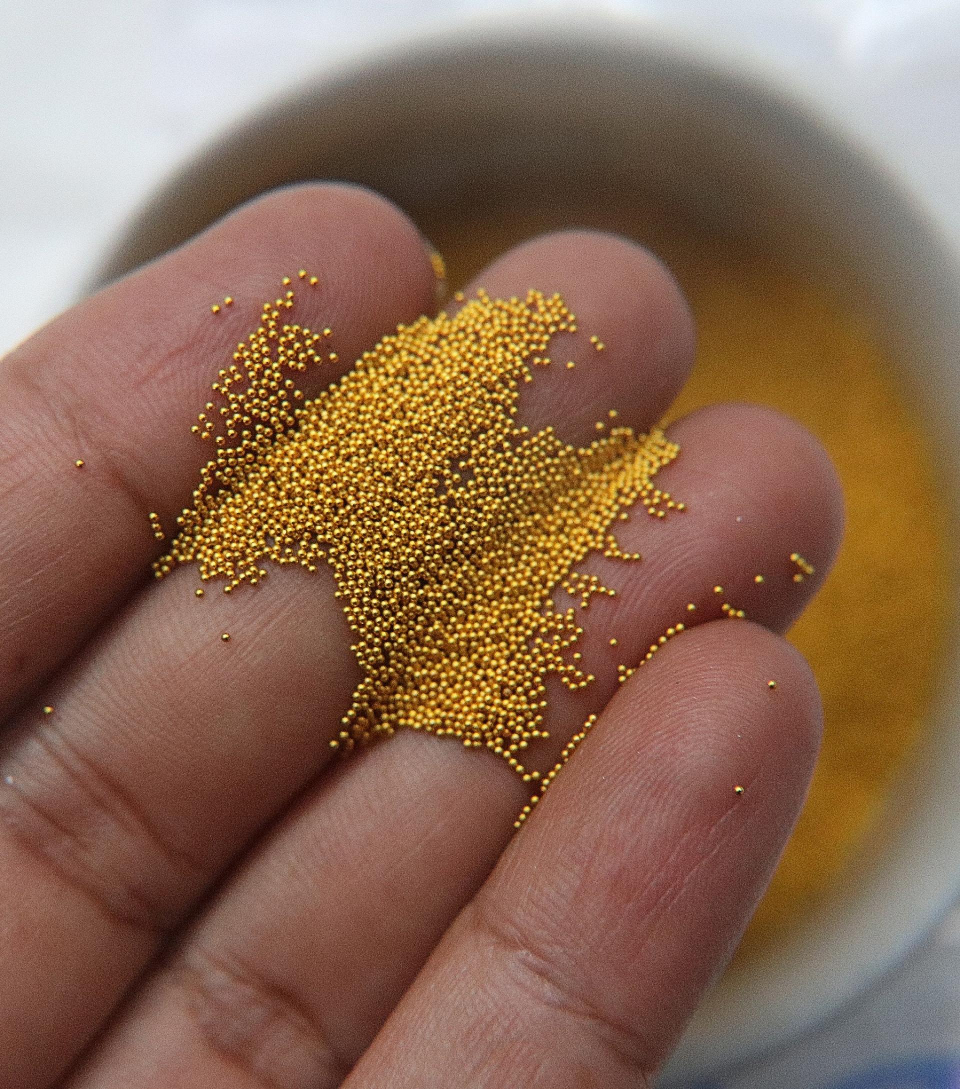 0.5mm premium undrilled metal Microbeads Gold/Silver (No Holes) 5/10/100/500 Grams High Quality Nail Art decoration Caviar Beads, Jewelry