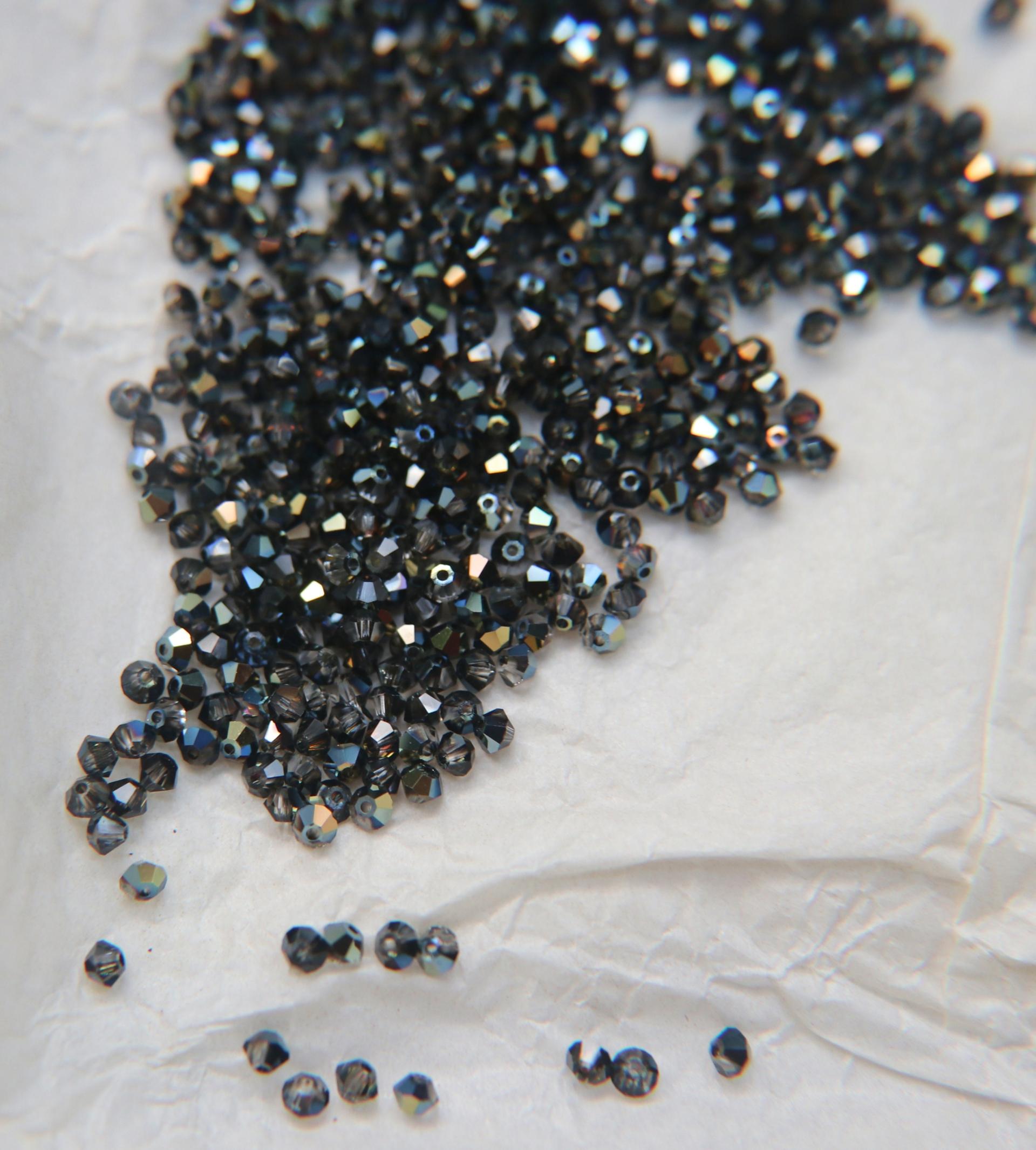 3mm Crystal Tabac Swarovski Bicone Cuts 36/72/144/432/720 Pieces Jewelry findings, embroidery materials, jewelry making, craft supplies