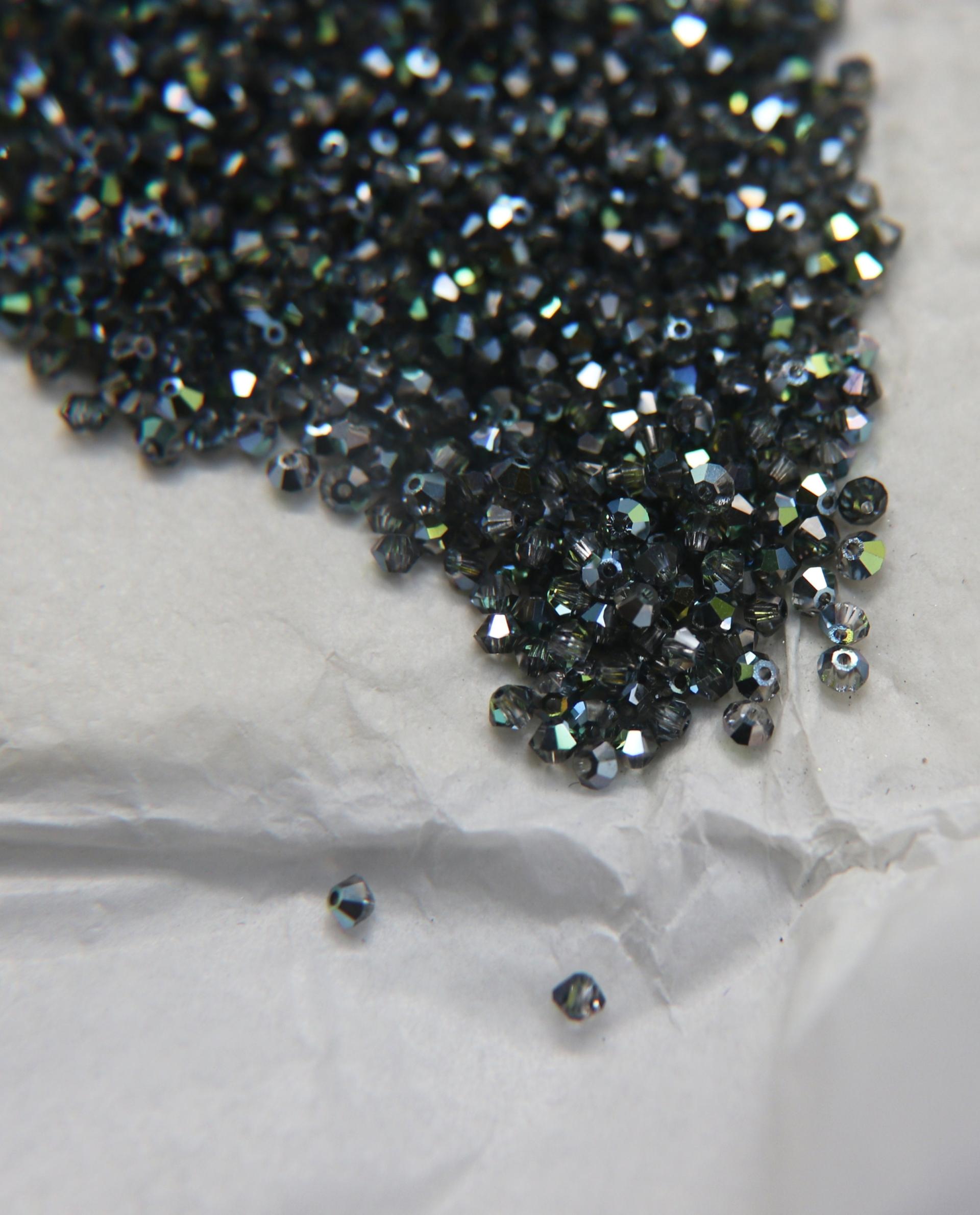 3mm Crystal Sahara Swarovski Bicone Cuts 36/72/144/432/720 Pieces Jewelry findings, embroidery materials, jewelry making, craft supplies