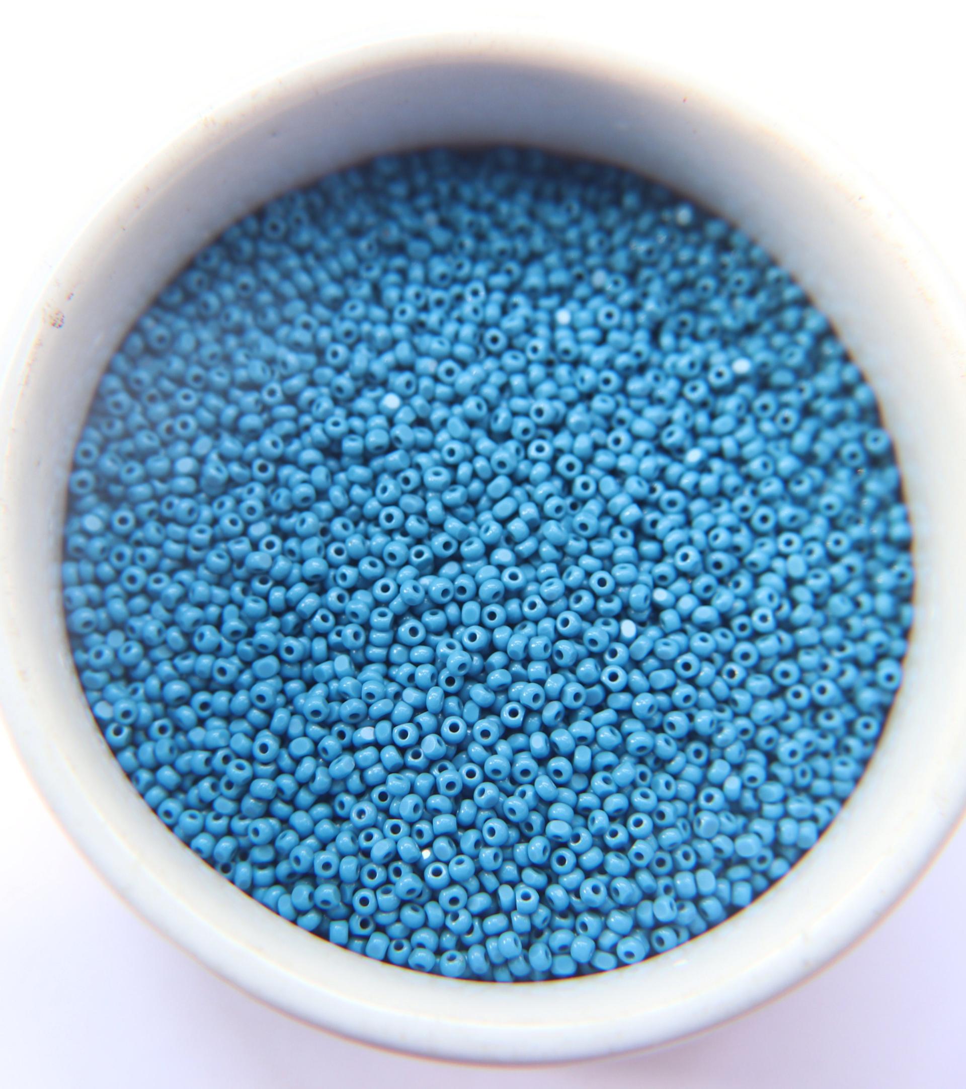 11/0 Charlotte true Cut Beads Slate Blue Opaque 10/20/50/250/500 Grams embroidery materials, jewelry making, vintage beads, premium supply