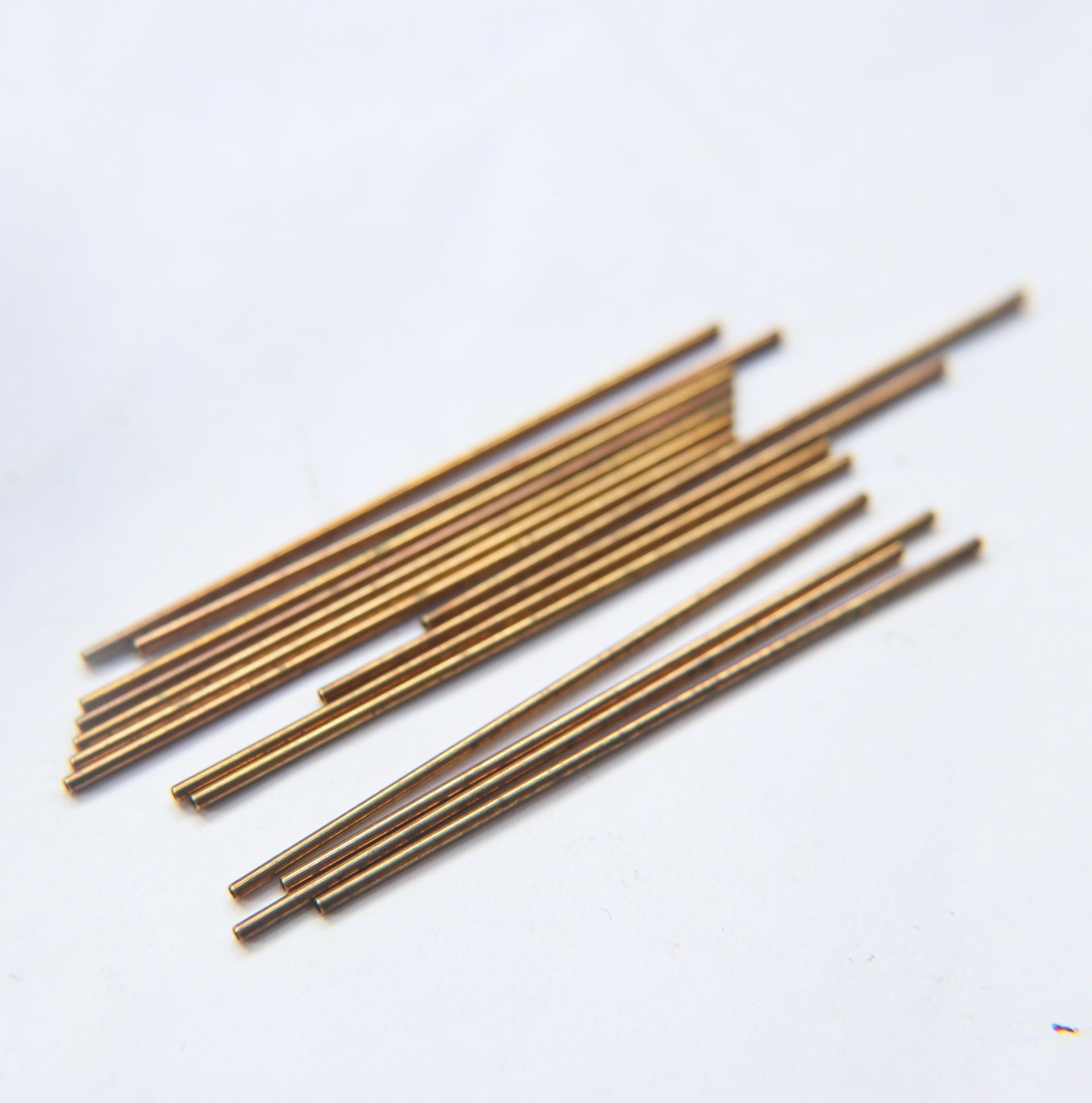 Fine 1.3 MM Seamless Brass Tubes 5/10/20/30/40/60/80 MM Length rare findings, brass tubes, jewelry making, craft supplies, decoration