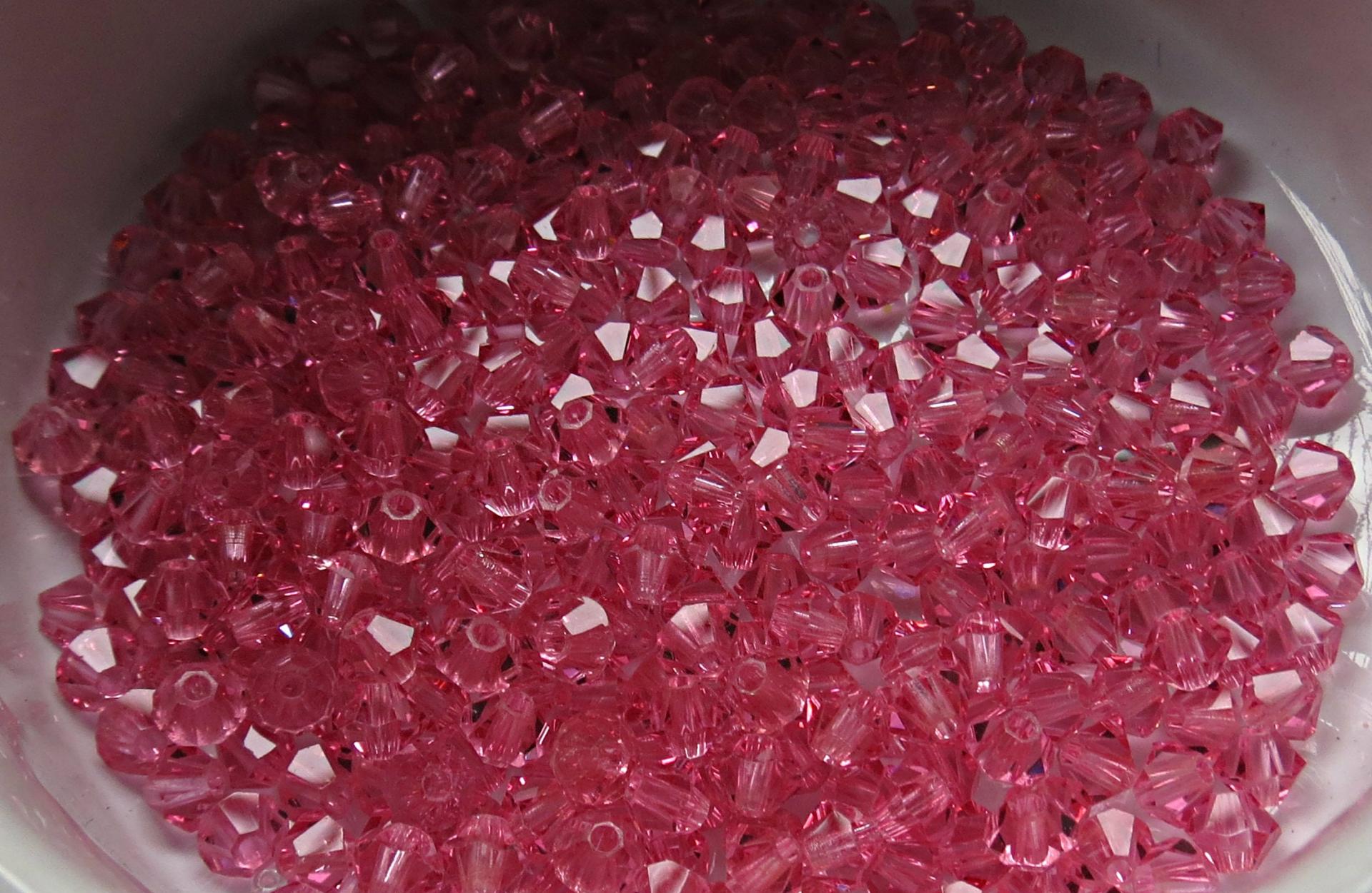 3mm Rose Swarovski Bicone 36/72/144/432/720 Pieces (204) Jewlery Making Beads, craft supply, wedding decoration,