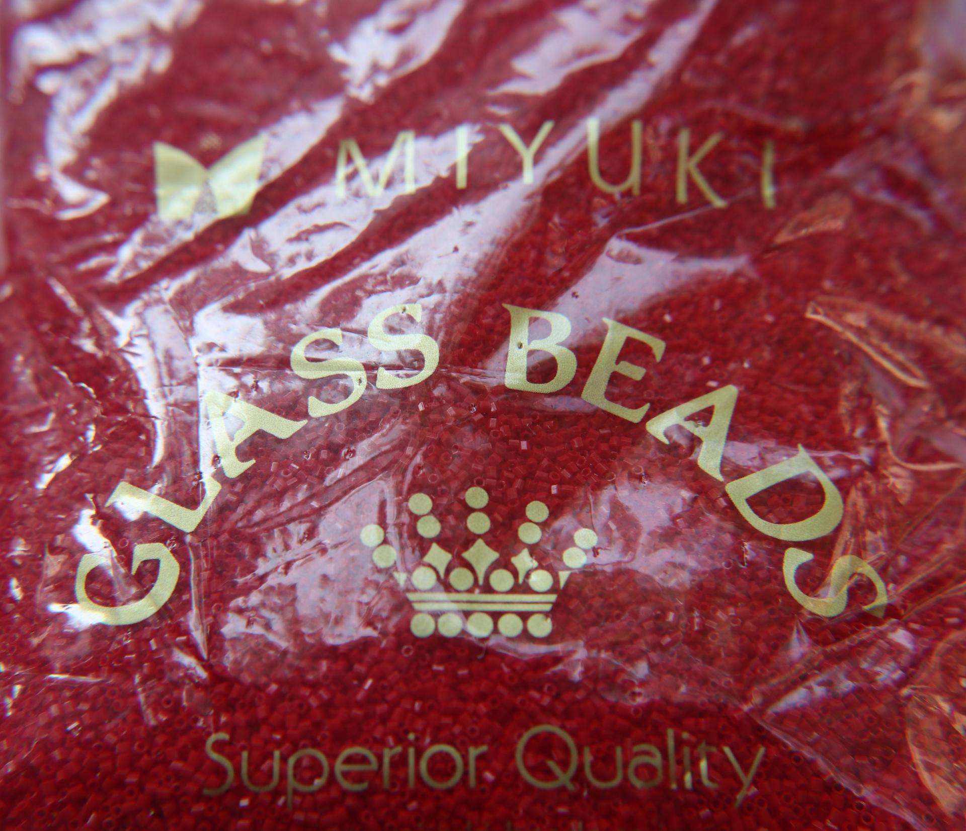 15/0 MIYUKI Hex Red Opaque Japanese Beads 10/20/50/100 Grams embroidery materials Jewelry making beads, vintage beads, premium materials