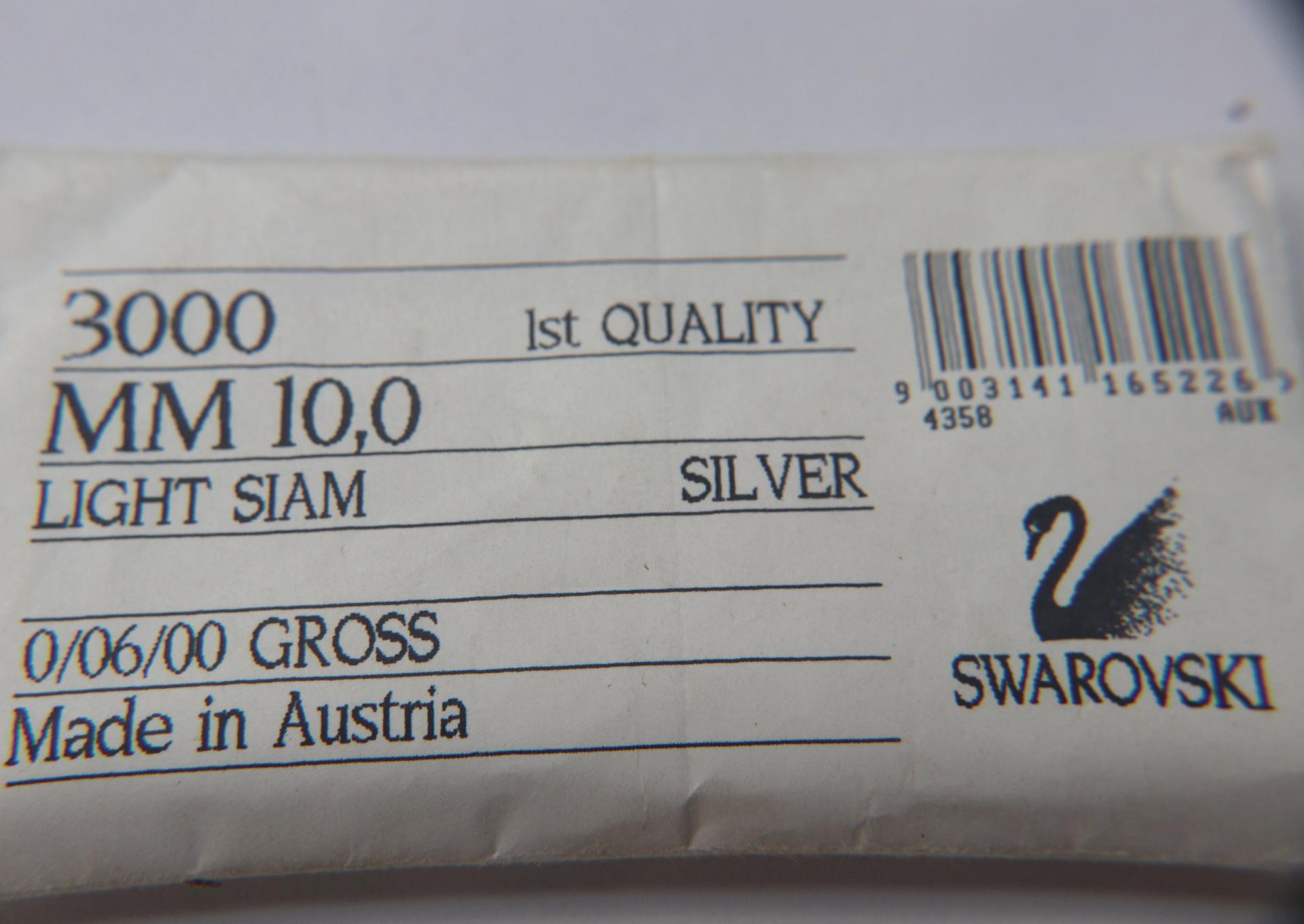 Swarovski Crystal 10MM 3000 Vintage Lochrose SEW ON STONES 6/12/24/36/72 pieces premium findings beads, sewing stones, gemstone beads
