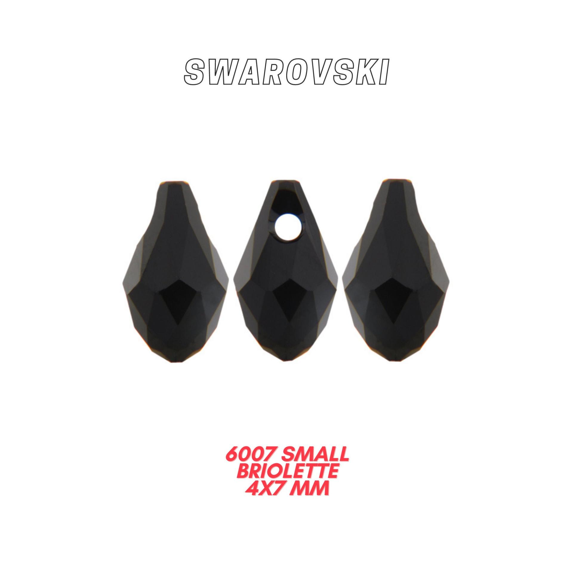 Swarovski 6007 Small Briolette Pendant 7X4MM (12 Colors) Fancy Teardrop drop Pendant 2/6/12/36 Pieces PREMIUM MATERIALS