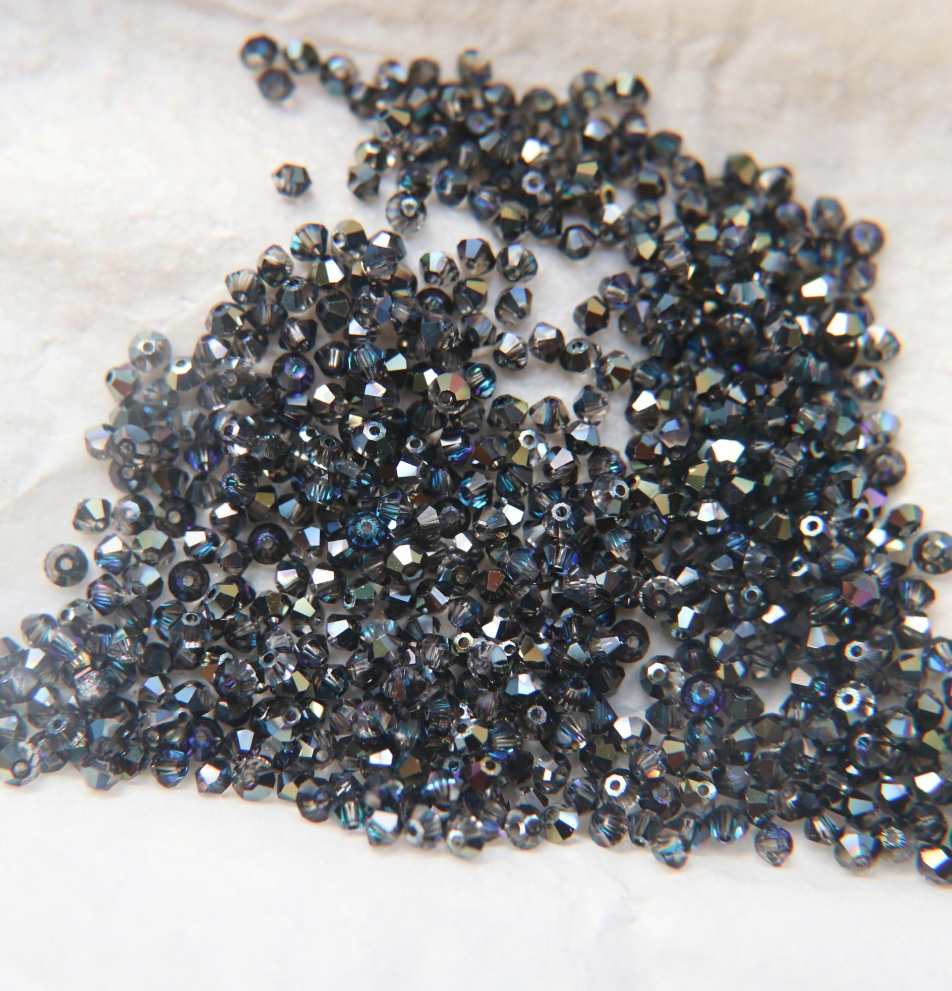 3mm Crystal Heliotrope Swarovski Bicone Cuts 36/72/144/432/720 Pieces Jewelry findings, embroidery materials, jewelry making, rare beads