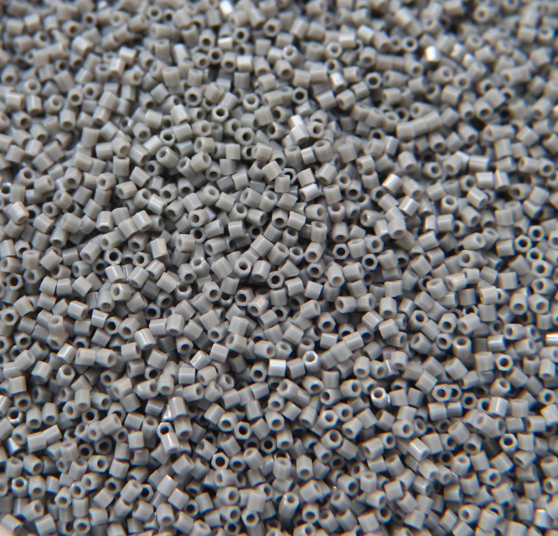 15/0 MIYUKI Hex Falcon Gray Opaque Japanese Beads 10/20/50/100 Grams embroidery materials Jewelry making beads, vintage beads, premium