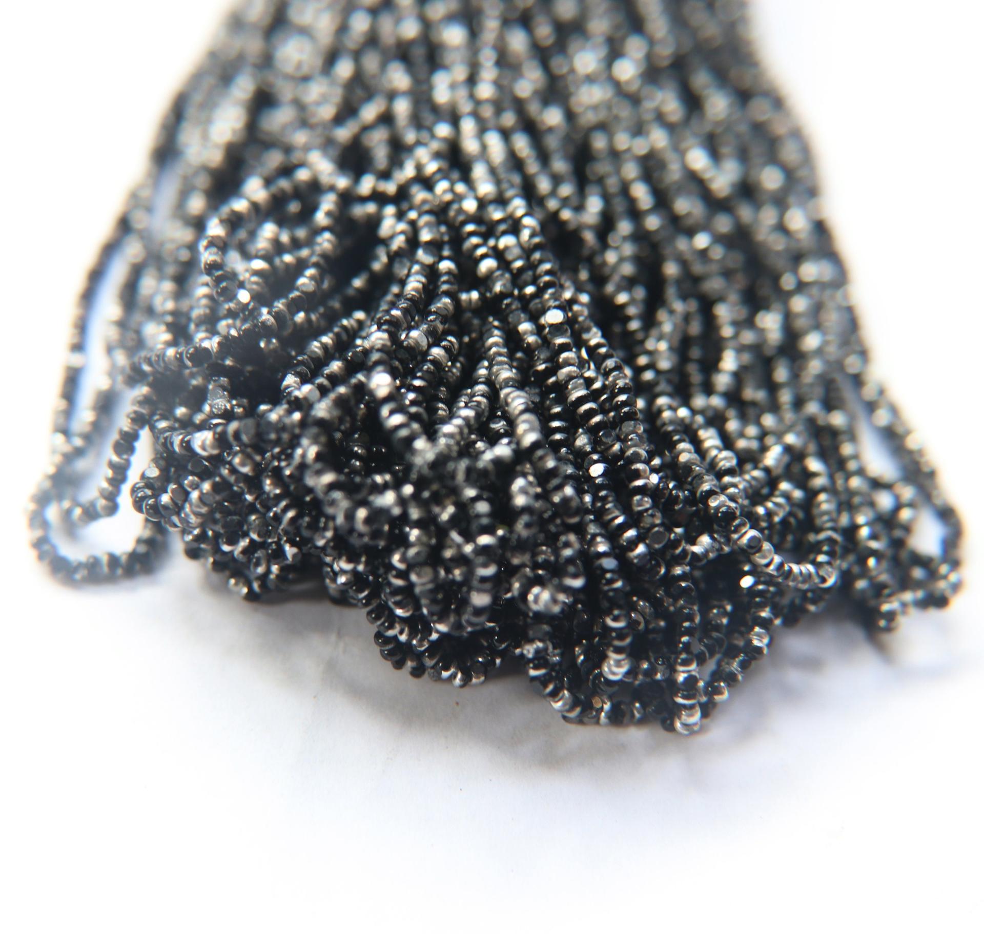 11/0 Hanks Charlotte Cut Beads Patina Black Silver 1/5/25/50/100 Hanks 2.0mm PREMIUM SEED beads, jewelry supply, findings