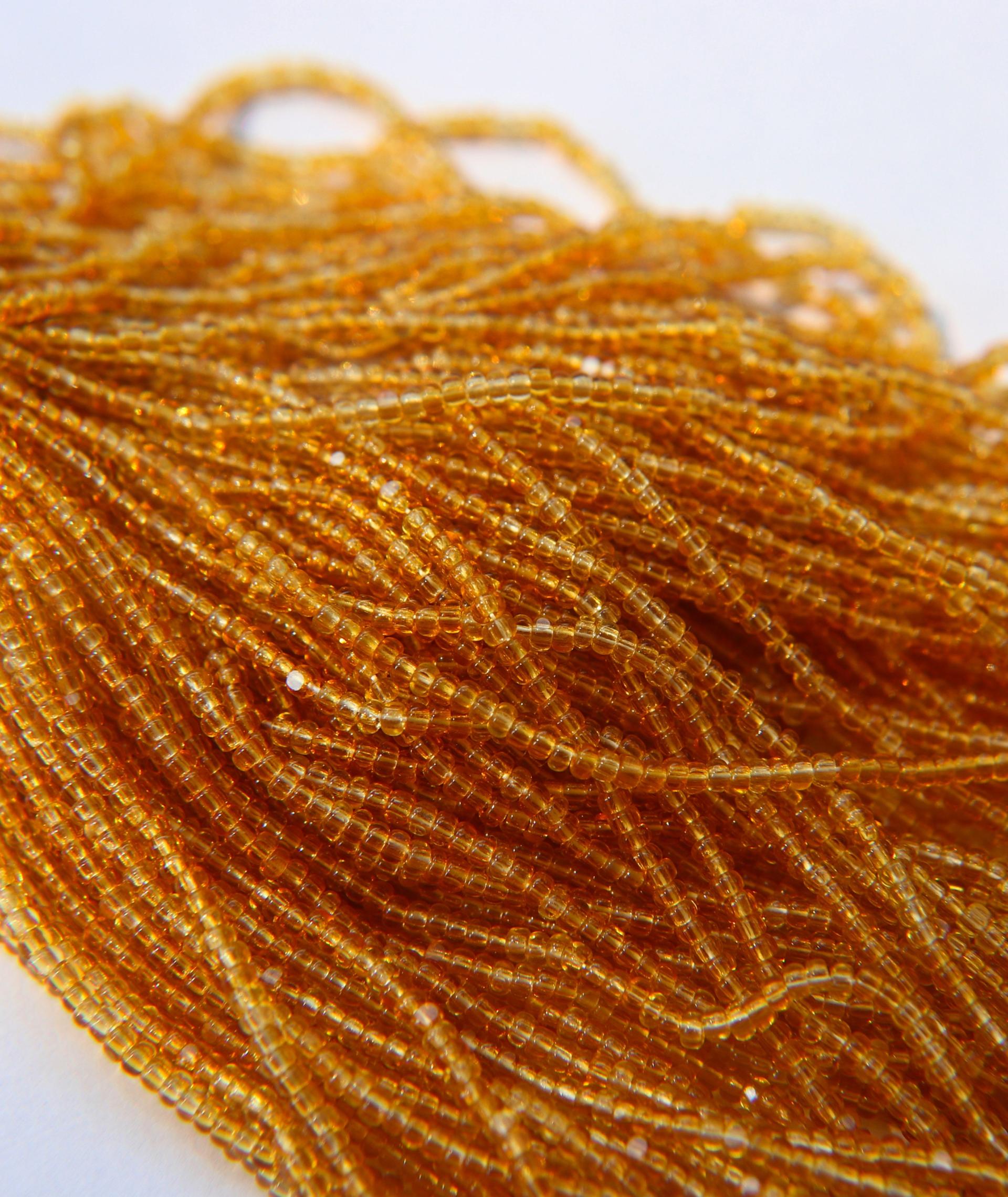 11/0 Hanks Charlotte Cut Beads 10020 Transparent Light Topaz 10/20/50/250/500 Grams PREMIUM SEED Beads, jewelry supply, findings