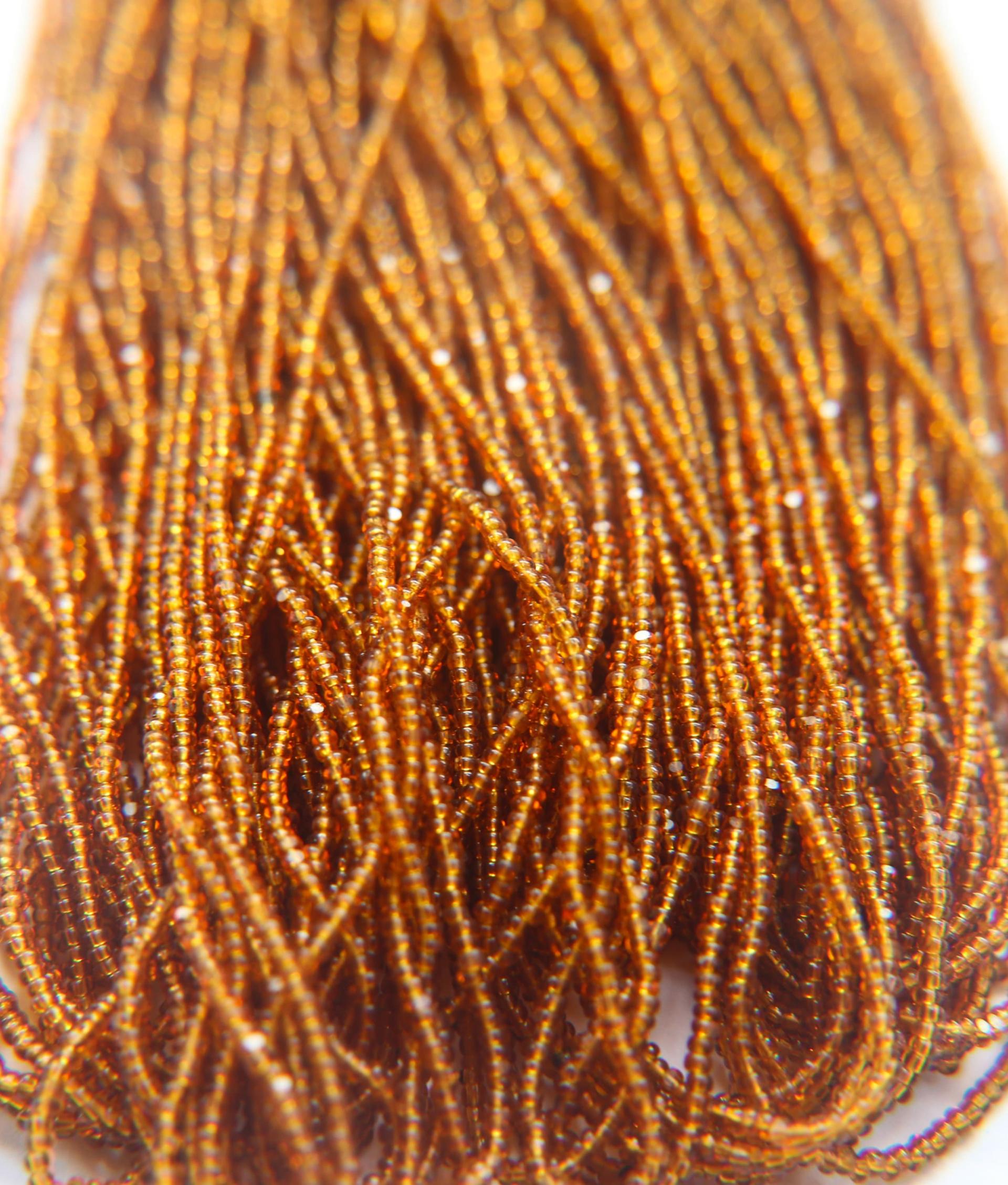 13/0 Hanks Charlotte Cut Beads 10110 Light Smoke Topaz Transparent 1/5/25/50/100 Hanks 1.6mm glass beads, jewelry supply, findings, craft