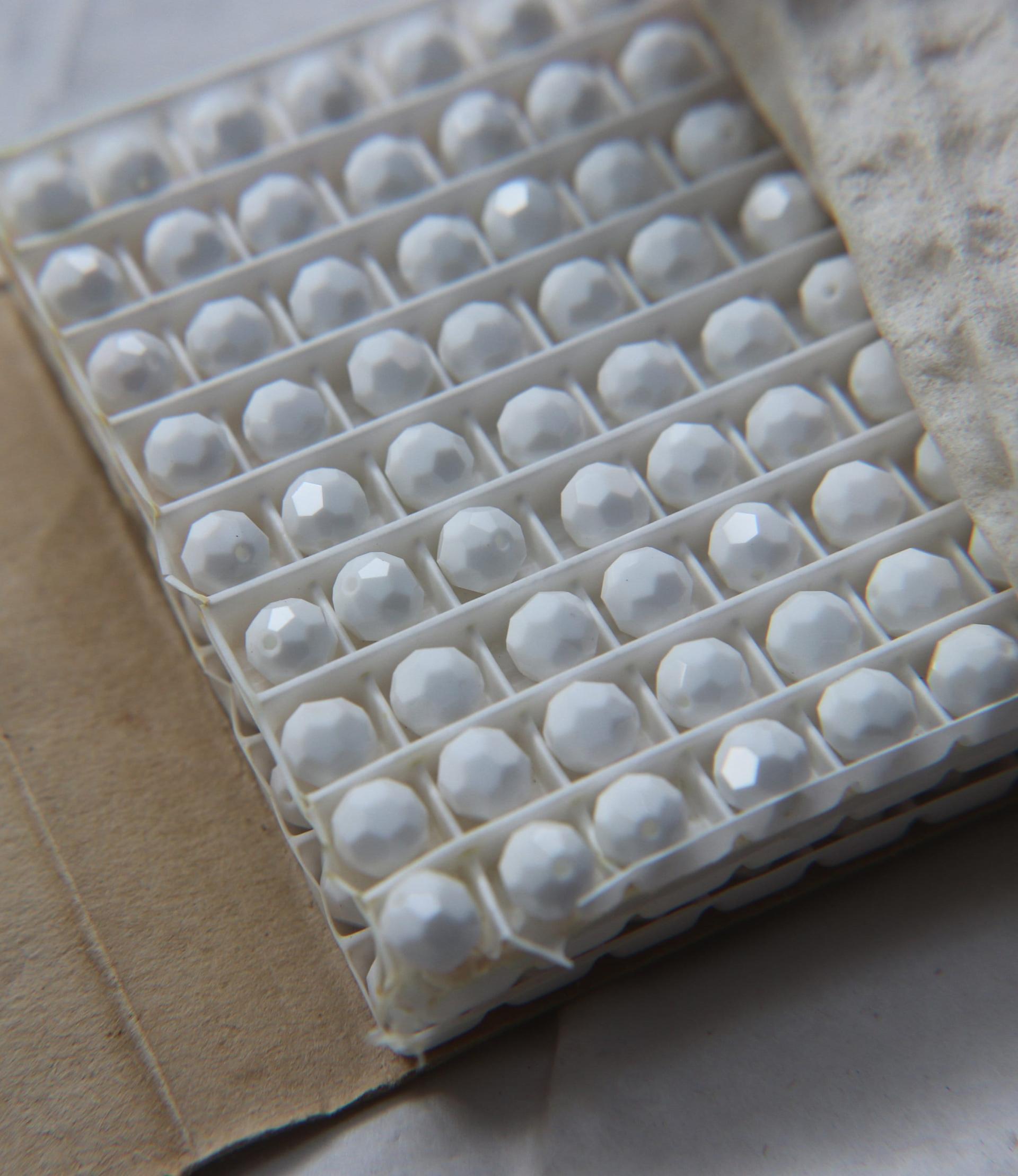 6mm Swarovski Elements Article 5000 Chalk White Faceted Round Beads 6/12/36/172/44/288/720 Pieces PREMIUM SUPPLY