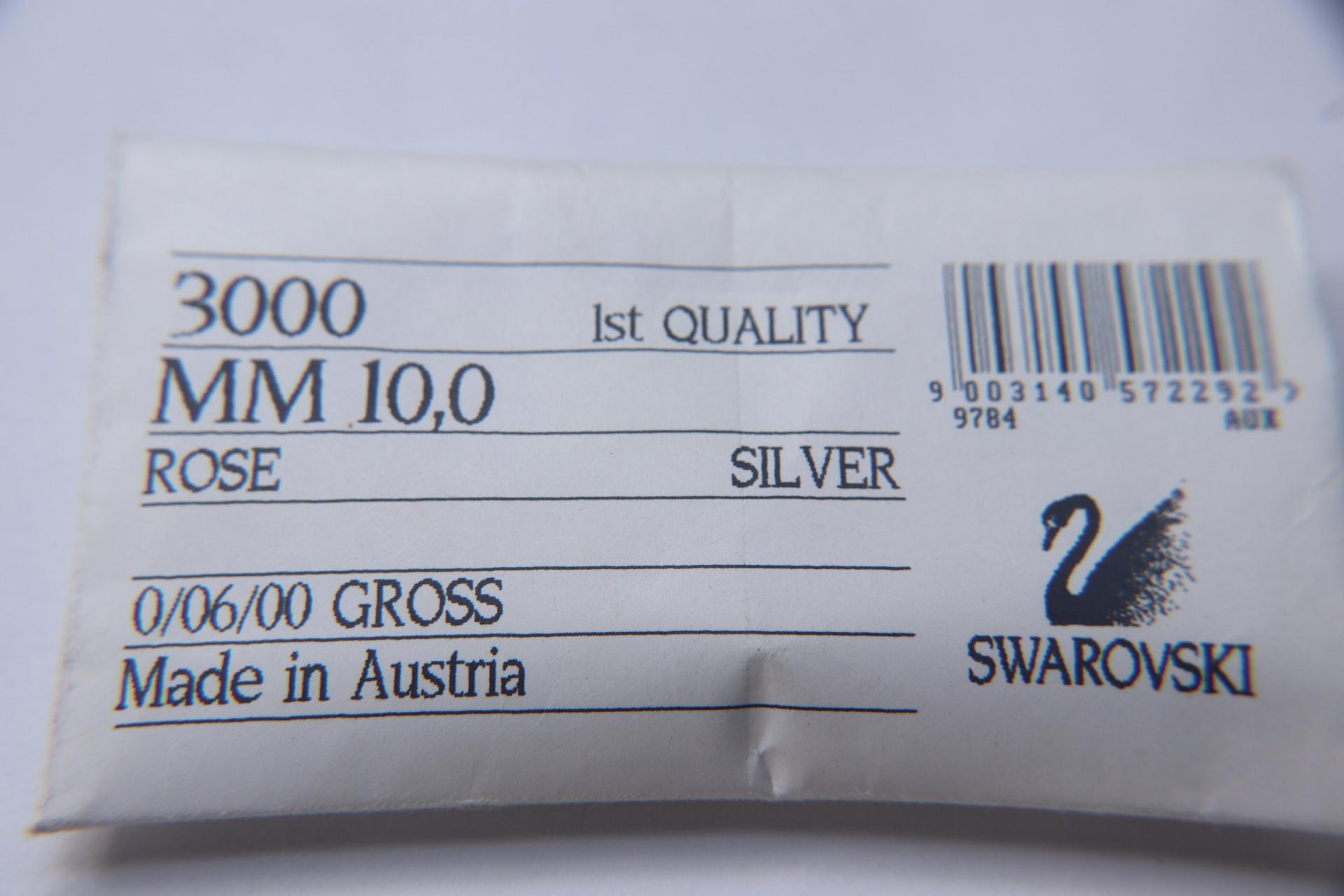 Swarovski Crystal 10MM 3000 Vintage Lochrose SEW ON STONES 6/12/24/36/72 pieces premium findings beads, sewing stones, gemstone beads