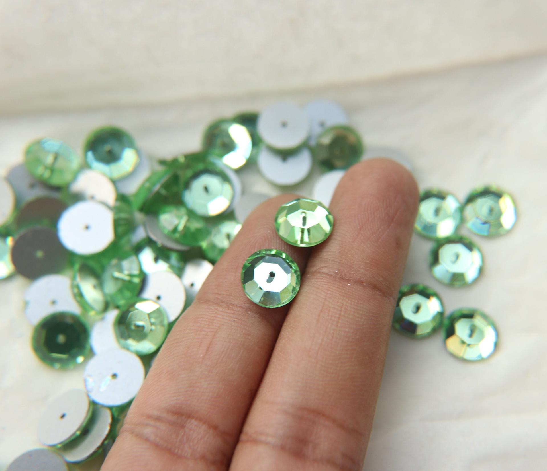Swarovski Crystal 10MM 3000 Vintage Lochrose SEW ON STONES 6/12/24/36/72 pieces premium findings beads, sewing stones, gemstone beads