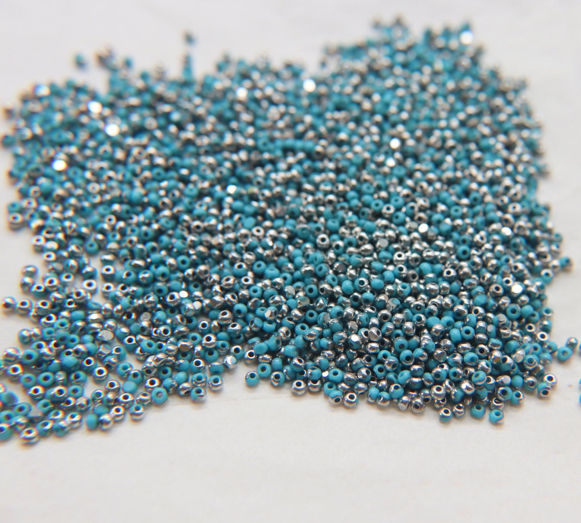 11/0 Charlotte true Cut Beads Patina Premium Turquoise Blue Opaque Silver 10/20/50/250/500 Grams PREMIUM SEED Beads