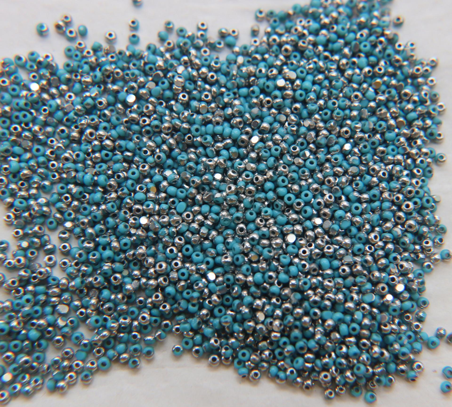 11/0 Charlotte true Cut Beads Patina Premium Turquoise Blue Opaque Silver 10/20/50/250/500 Grams PREMIUM SEED Beads
