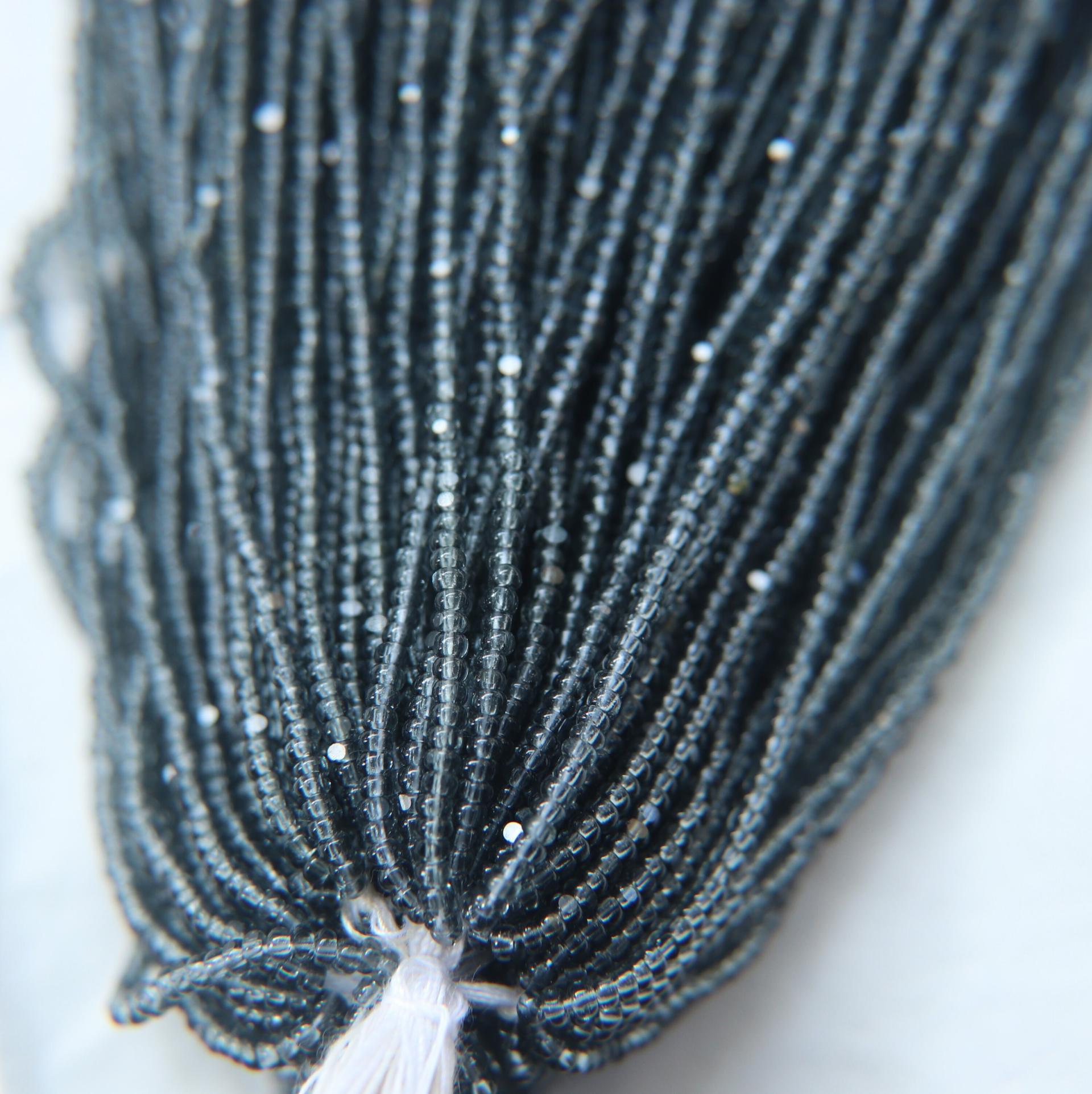 11/0 Hanks Charlotte Cut Beads Transparent Grey 1/5/25/50/100 Hanks 2.0mm PREMIUM beads craft supplies, embroidery materials