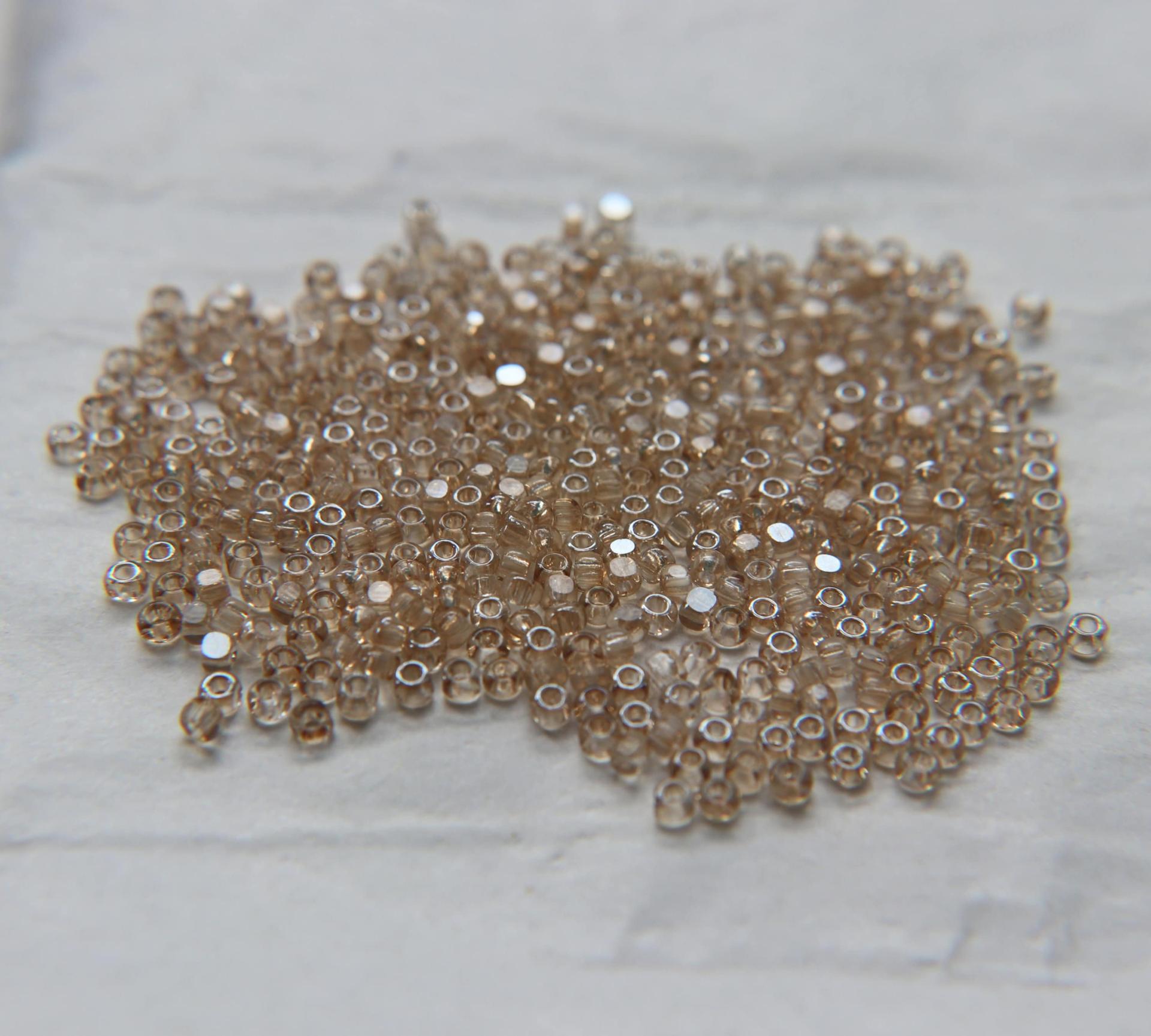 11/0 Charlotte Cut Beads Crystal Golden Honey 10/20/50/250/500 Grams PREMIUM MATERIALS