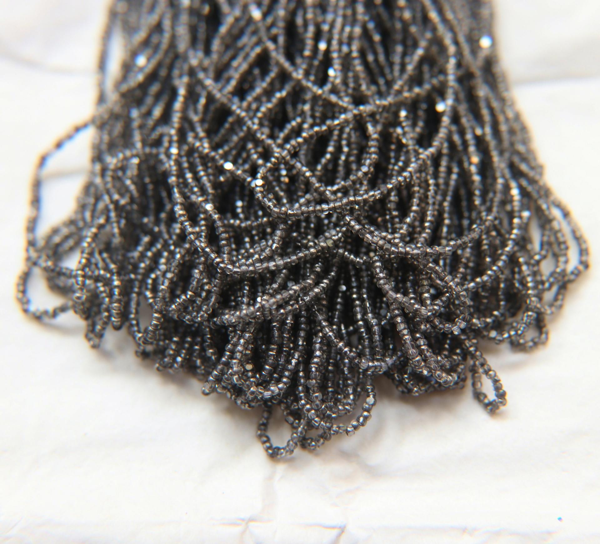 11/0 Hanks Charlotte Cut Beads 00050 Patina Transparent Crystal Gun Metal 1/5/25/50/100 Hanks 2.0mm glass beads, jewelry supply, findings