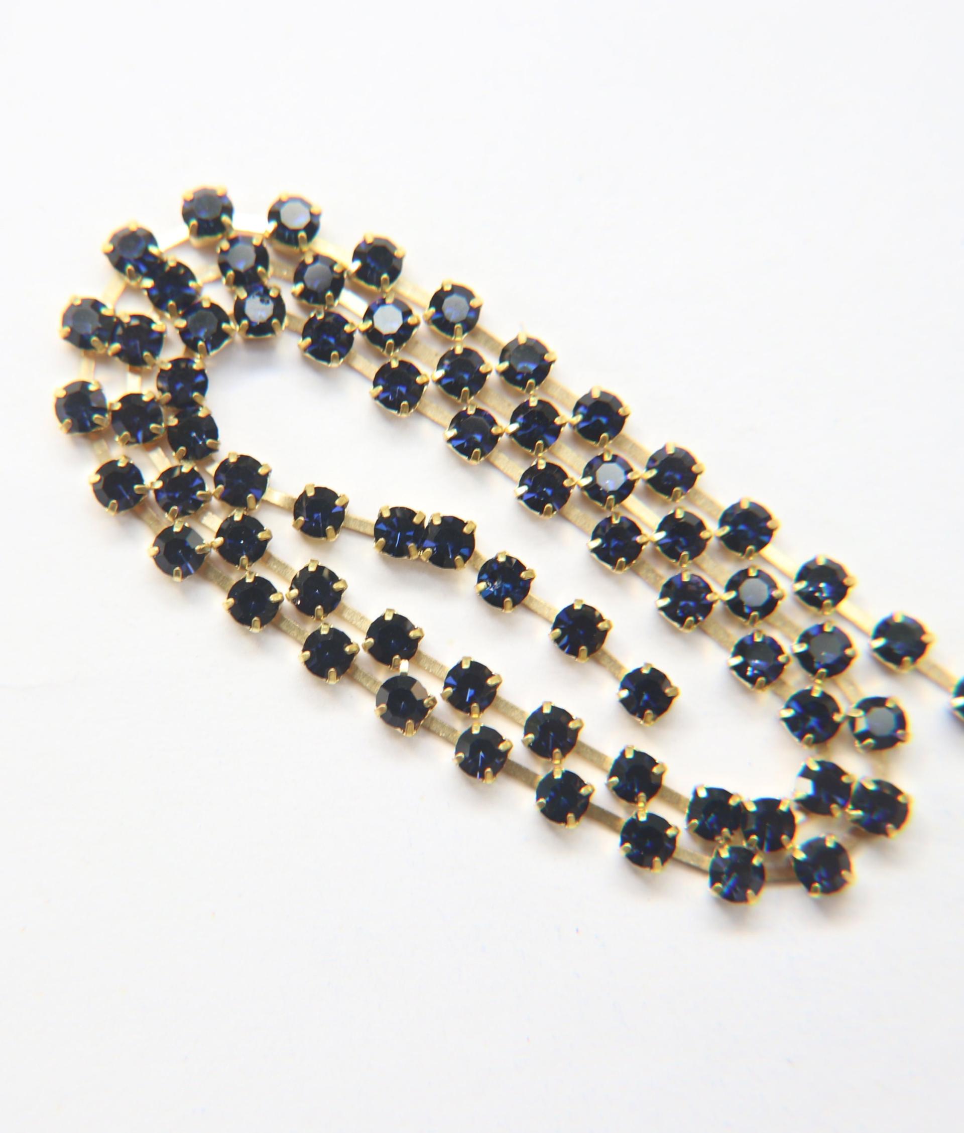 16ss Preciosa Rhinestone Chain (11 colors) 4mm 1/2/5/15 Meters Wedding Bridal Supplies, strass chains, embroidery materials