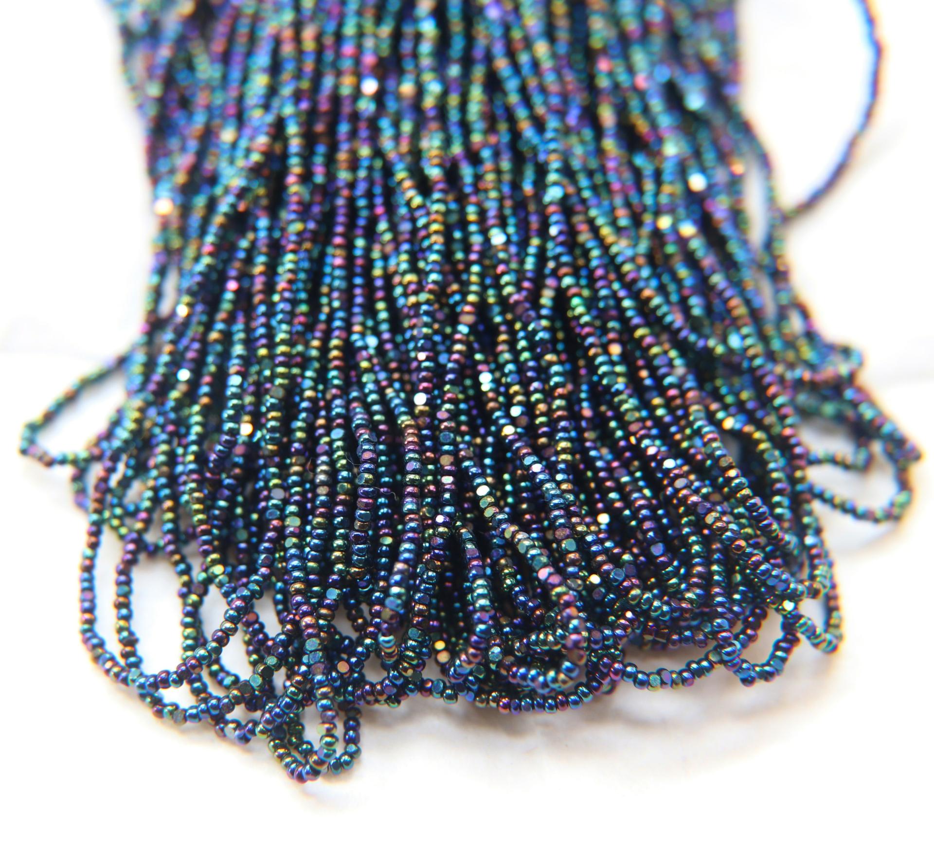 13/0 Hanks Charlotte Cut Beads Metallic IRIS 1/5/25/50/100 Hanks 1.6mm glass beads, jewelry supply, findings, craft supply, vintage beads