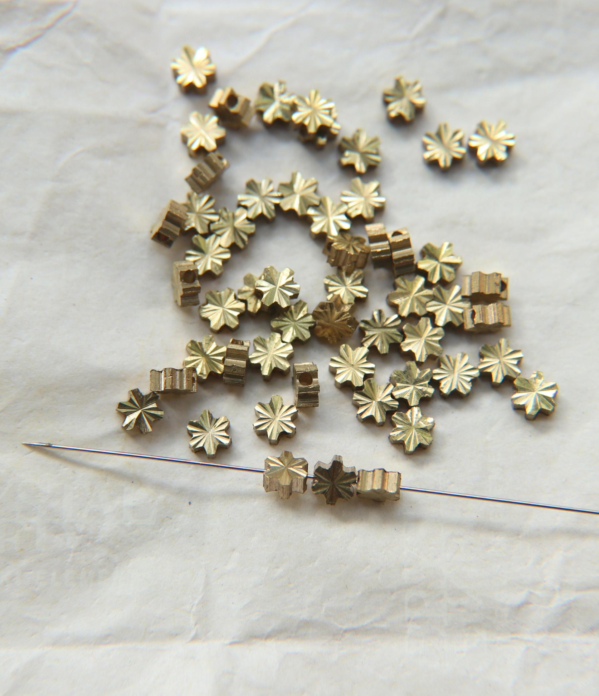 Solid Metal Beads shapes, Faceted Brass beads, Spacer Beads, Connector Beads, oval beads, heart Beads, Bracelets Beads star beads, pear bead