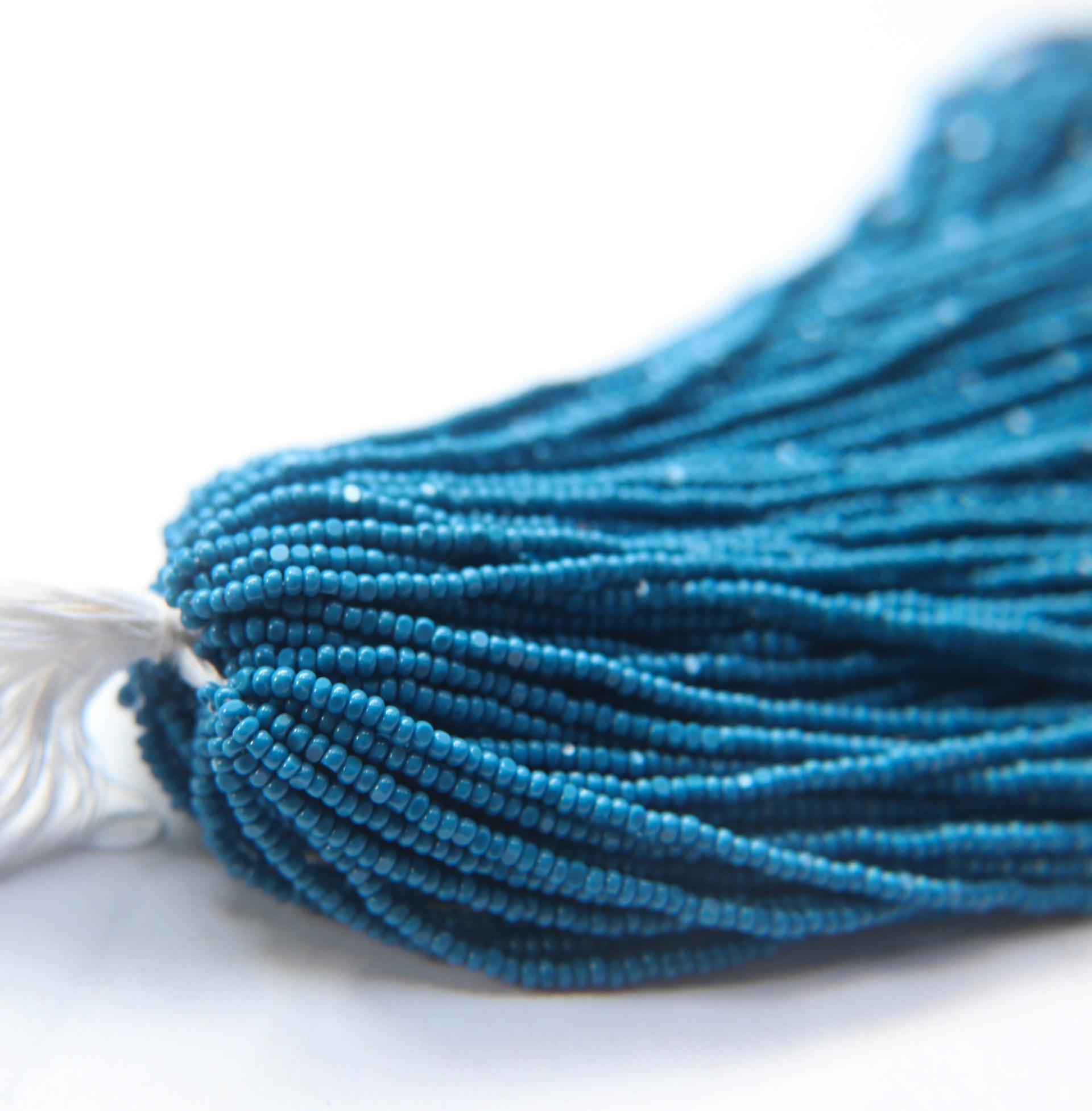 11/0 Hanks Charlotte Cut Beads 23040 Slate Blue Opaque 1/5/25/50/100 Hanks 2.0mm indian beads, glass beads, jewelry supply, findings, craft