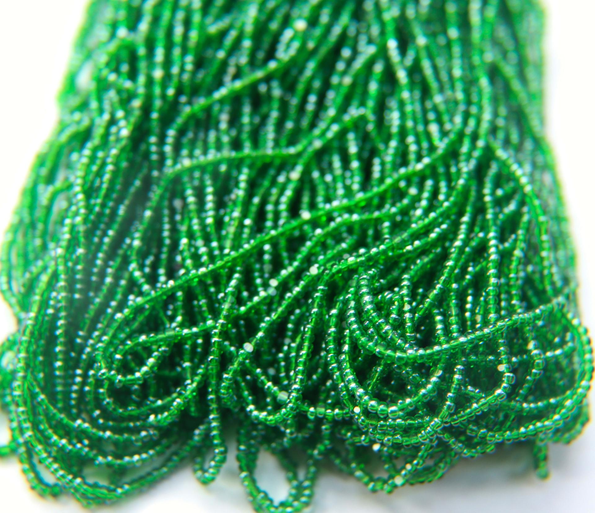 11/0 Hanks Charlotte Cut Beads 53430 Light Emerald Luster 1/5/25/50/100 Hanks 2.0mm glass beads, jewelry supply, findings, craft supply