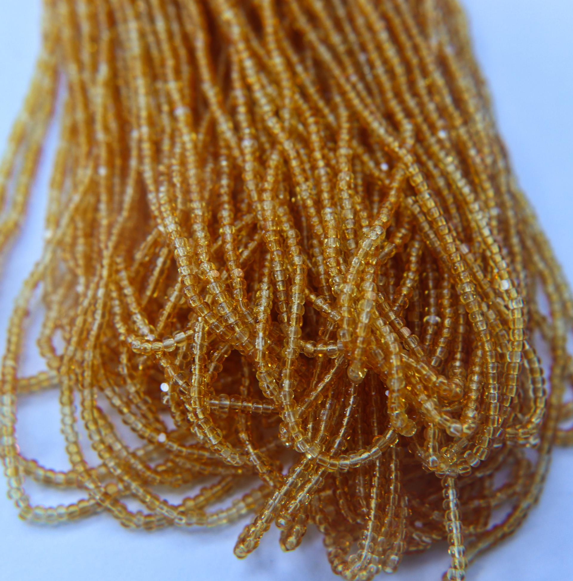 11/0 Hanks Charlotte Cut Beads 10020 Transparent Light Topaz 10/20/50/250/500 Grams PREMIUM SEED Beads, jewelry supply, findings