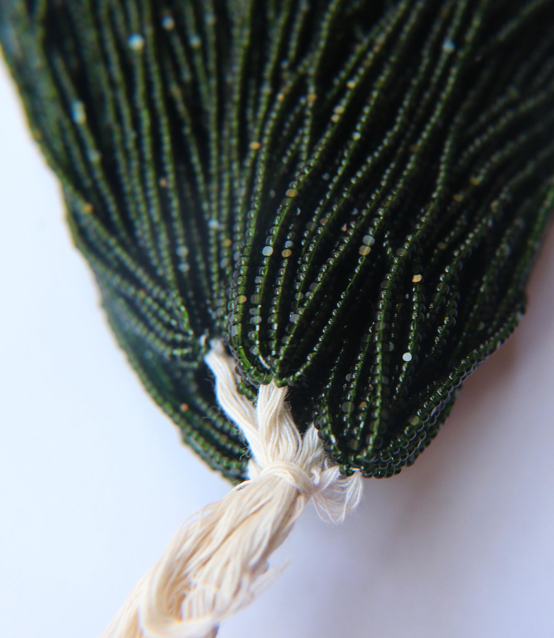 11/0 Charlotte Cut Beads Transparent Dark Olivine 10/20/50/250/500 Grams Premium seed beads embroidery materials, jewelry making