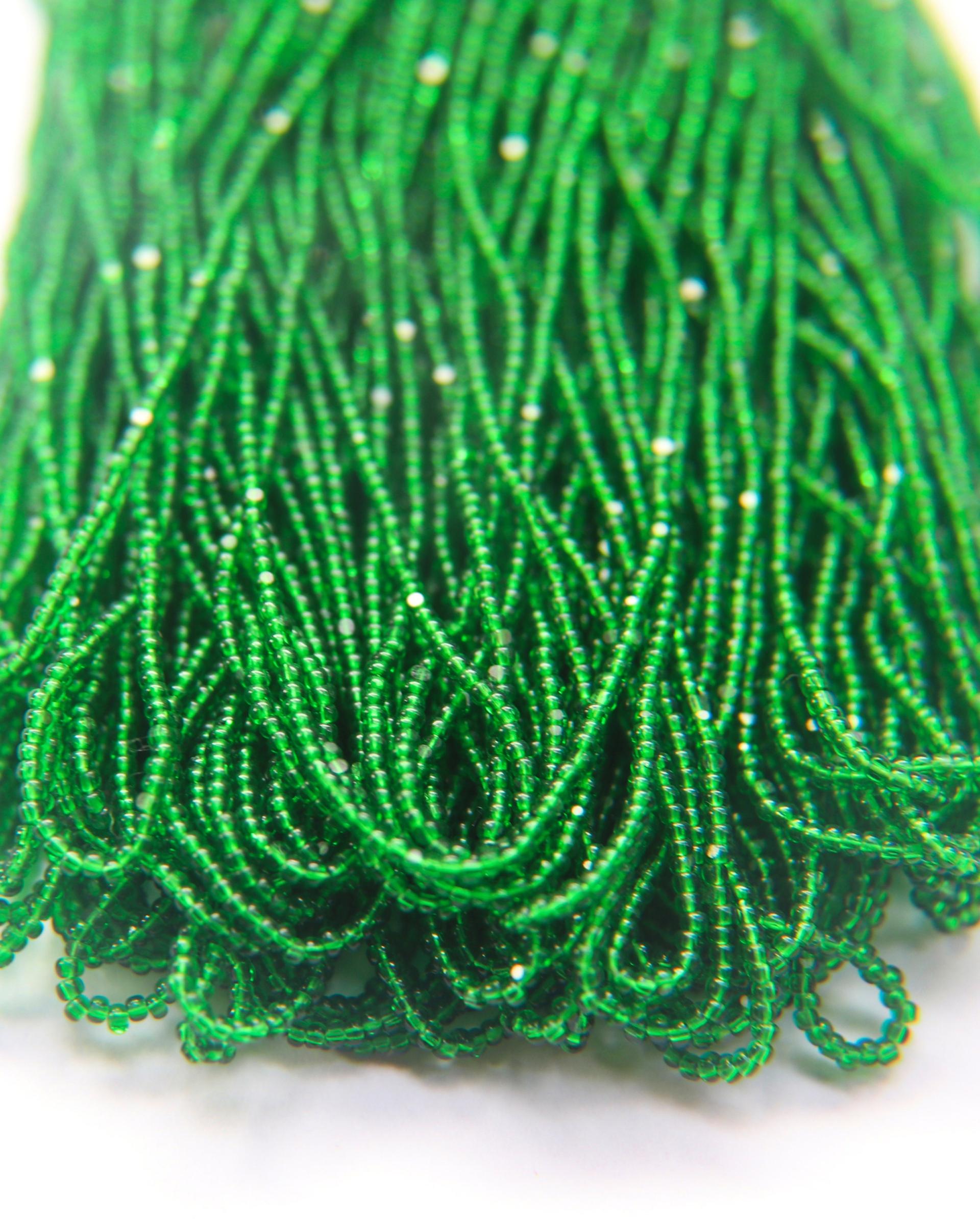 11/0 Hanks Charlotte Cut Beads 50100 Light Green (Transparent) 1/5/25/50/100 Hanks 2.0mm glass beads, jewelry supply, findings, craft supply