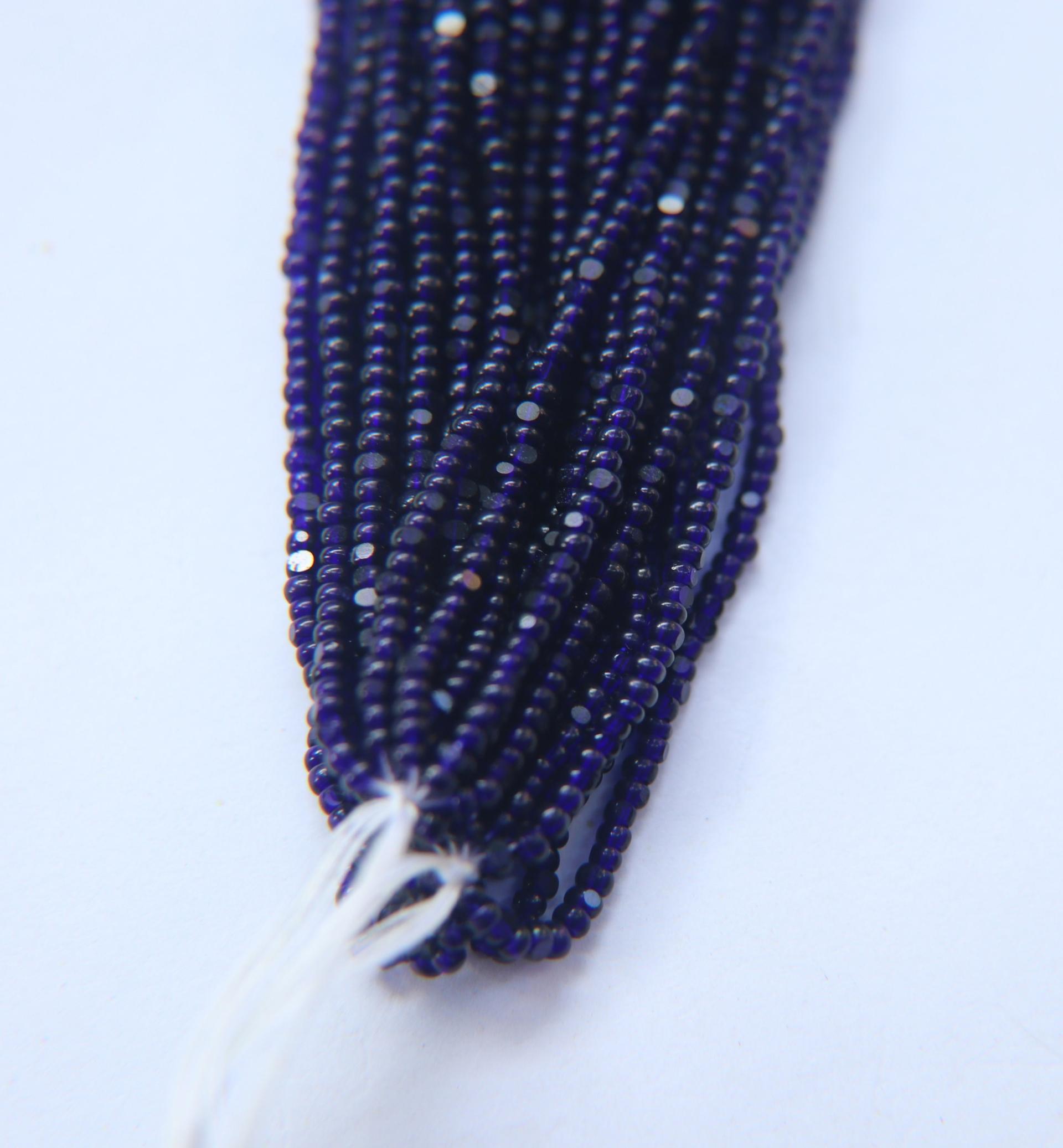 11/0 Hanks Charlotte Cut Beads 30110 Deep Cobalt Transparent 1/5/25/50/100 Hanks 2.0mm glass beads, jewelry supply, findings, craft supply