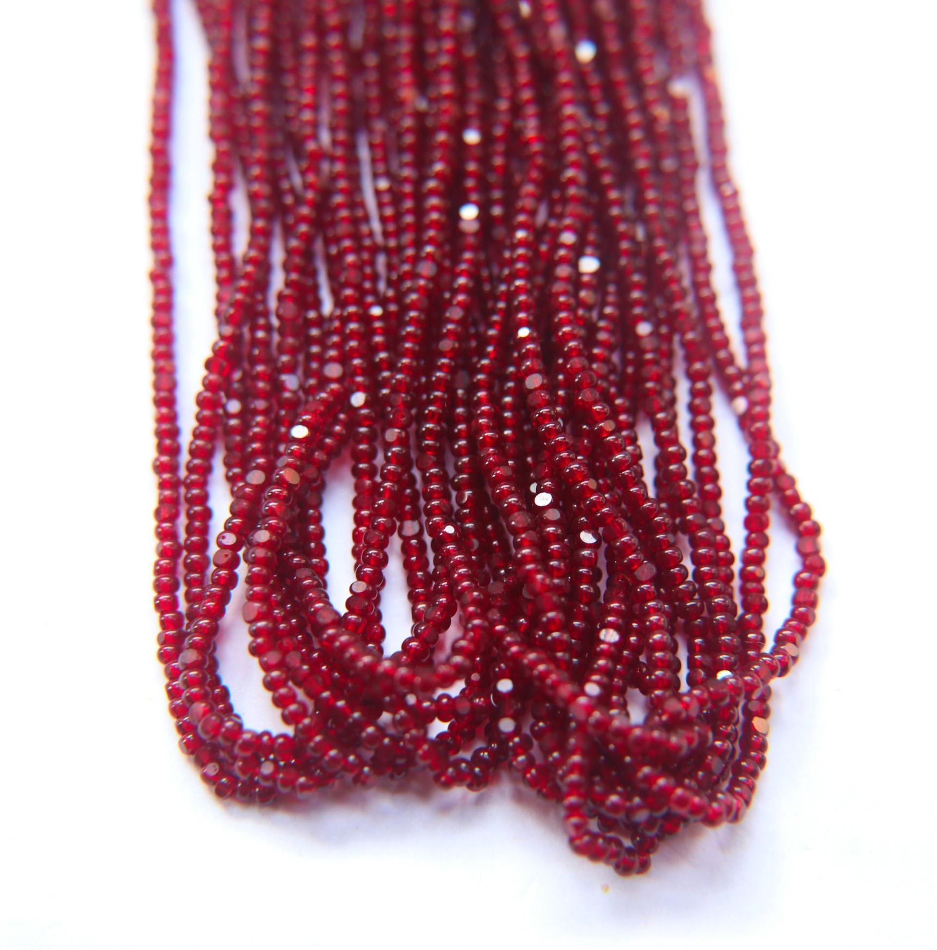 11/0 Hanks Charlotte Cut Beads 93210 Transparent Garnet 1/5/25/50/100 Hanks 2.0mm glass beads, jewelry supply, findings, craft supply