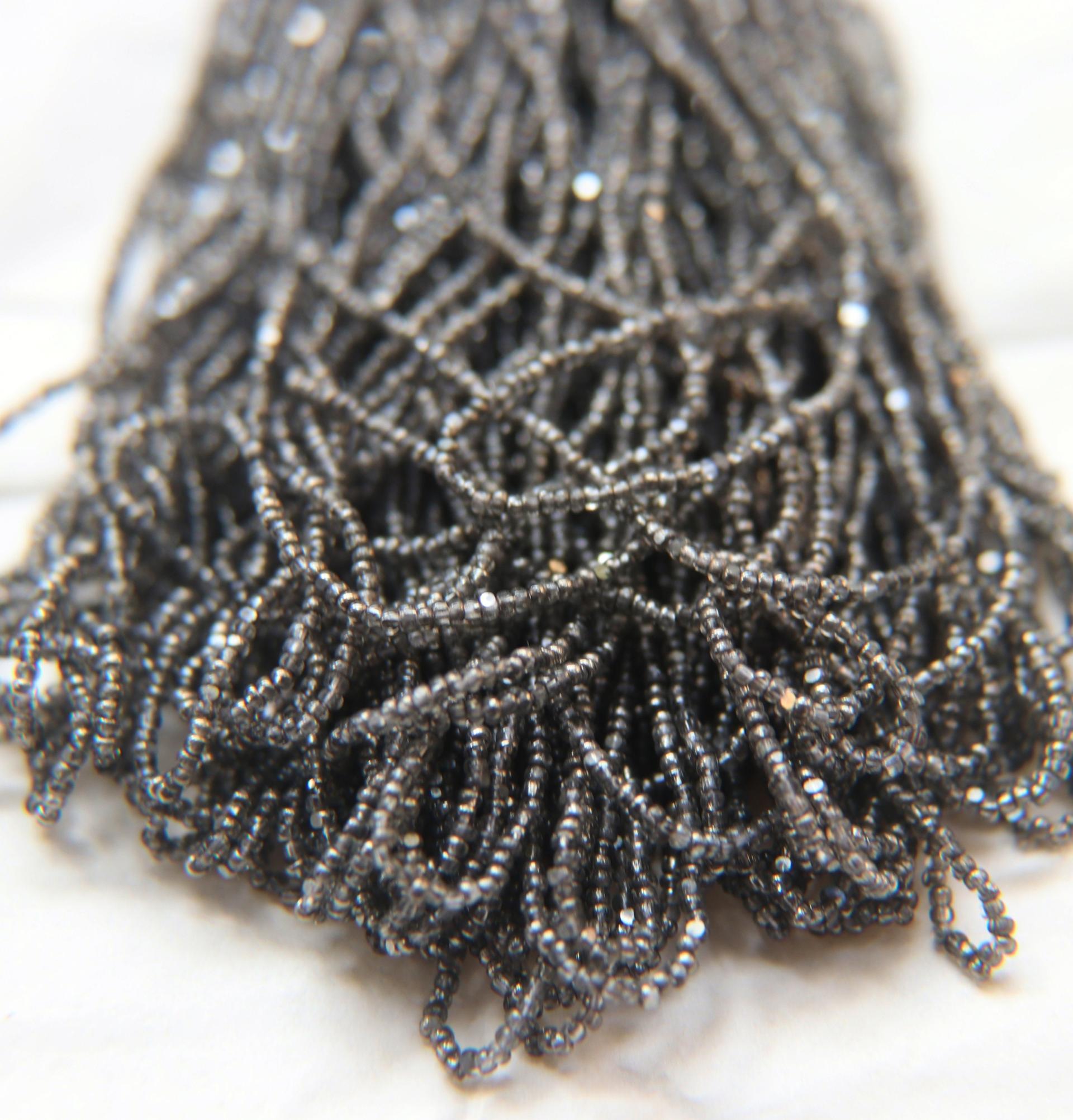 11/0 Hanks Charlotte Cut Beads 00050 Patina Transparent Crystal Gun Metal 1/5/25/50/100 Hanks 2.0mm glass beads, jewelry supply, findings