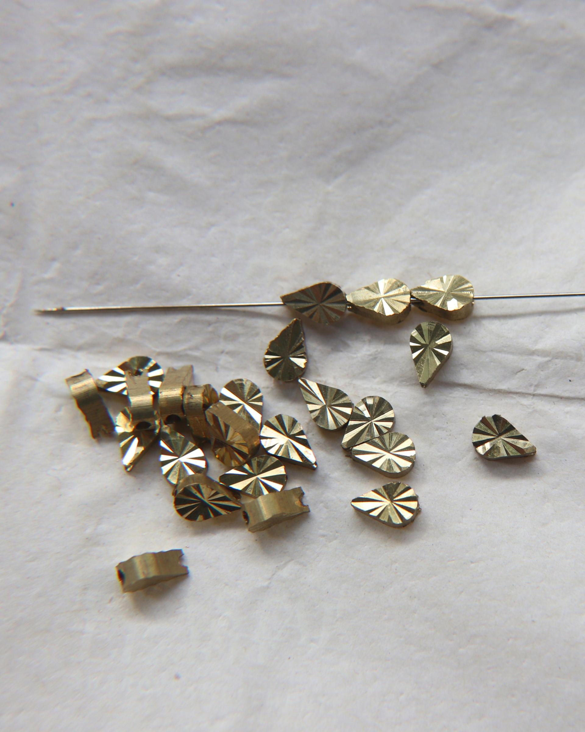 Solid Metal Beads shapes, Faceted Brass beads, Spacer Beads, Connector Beads, oval beads, heart Beads, Bracelets Beads star beads, pear bead