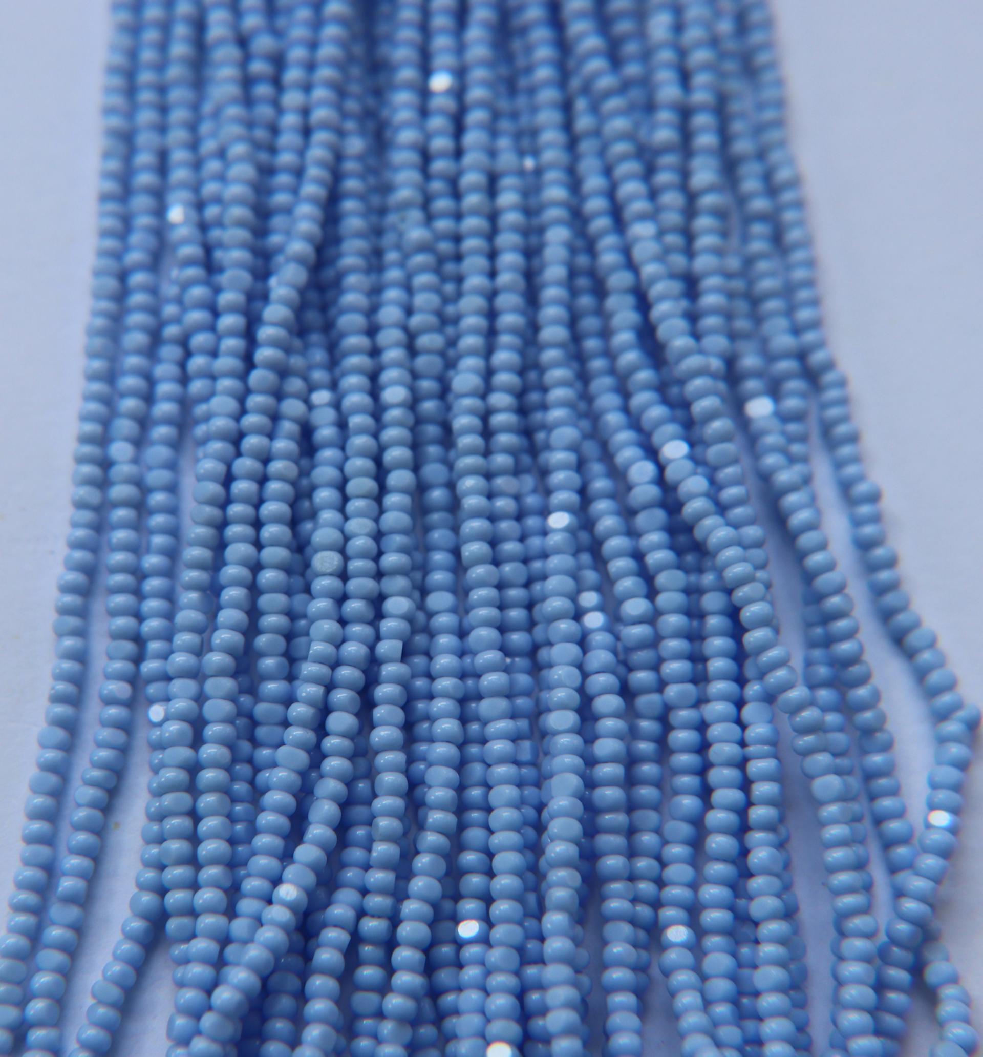 11/0 Charlotte true Cut Beads 2 MM Light Pale Blue opaque 1/5/25/50/100 Hanks PREMIUM SEED Beads, bracelet beads, tassel beads