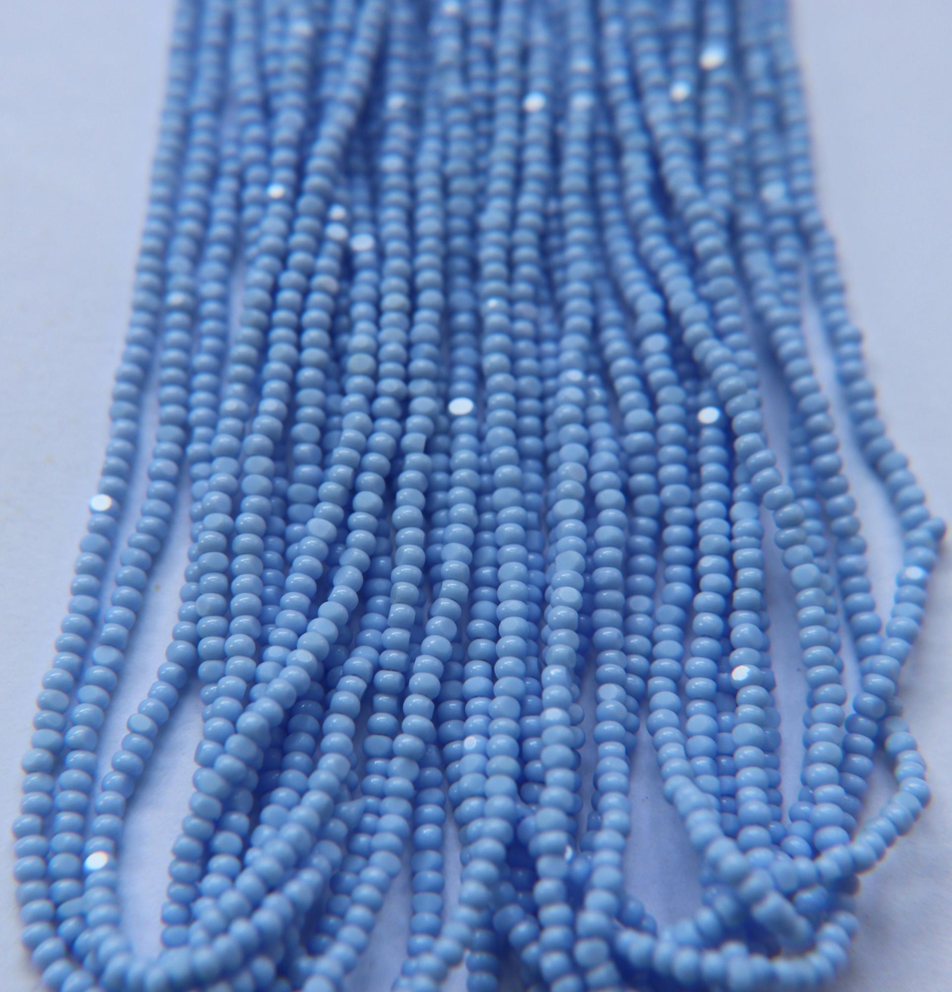 11/0 Charlotte true Cut Beads 2 MM Light Pale Blue opaque 1/5/25/50/100 Hanks PREMIUM SEED Beads, bracelet beads, tassel beads
