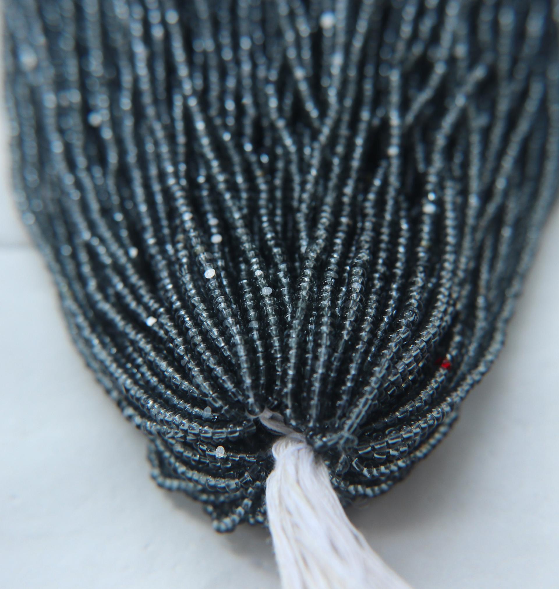 13/0 Charlotte true Cut Beads Transparent Grey 5/10/20/50/250/500 Grams PREMIUM SEED Beads
