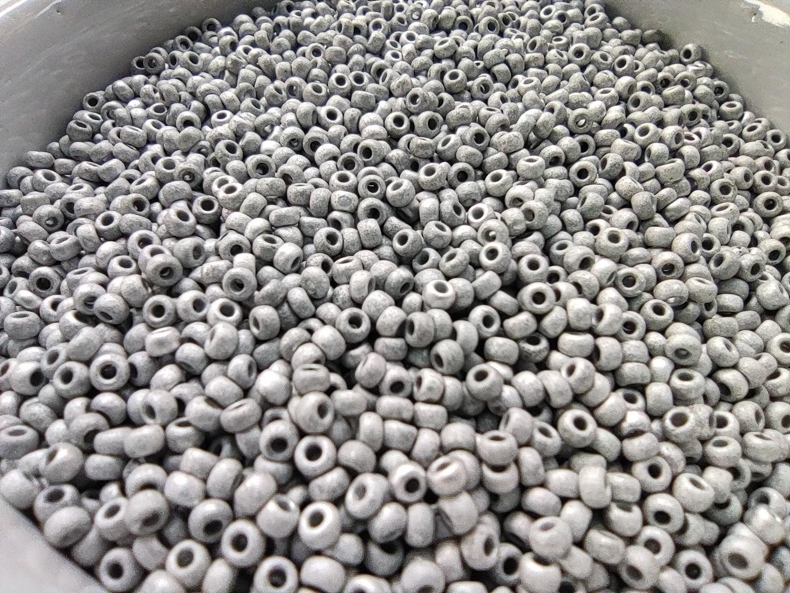 11/0 Frosted Aluminium SEED BEADS PRECIOSA Traditional Czech Beads™ 50/100/500 Grams Jewelry making beads, vintage beads, premium, supply