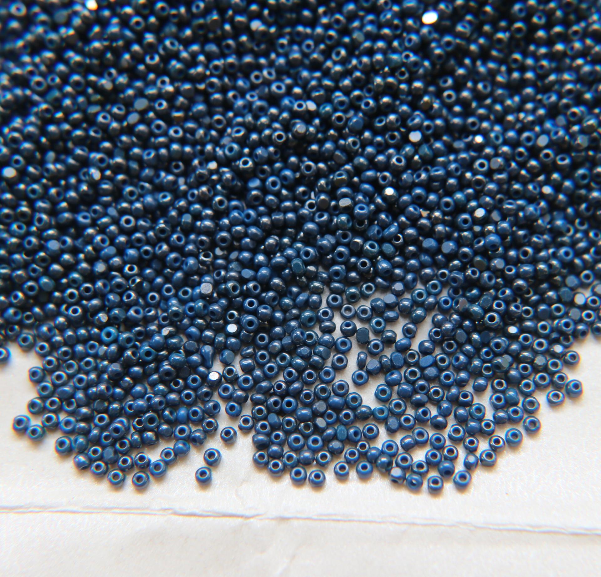11/0 Charlotte true Cut Beads Ionized Slate Blue Opaque 10/20/50/250/500 Grams PREMIUM BEADS, jewelry making