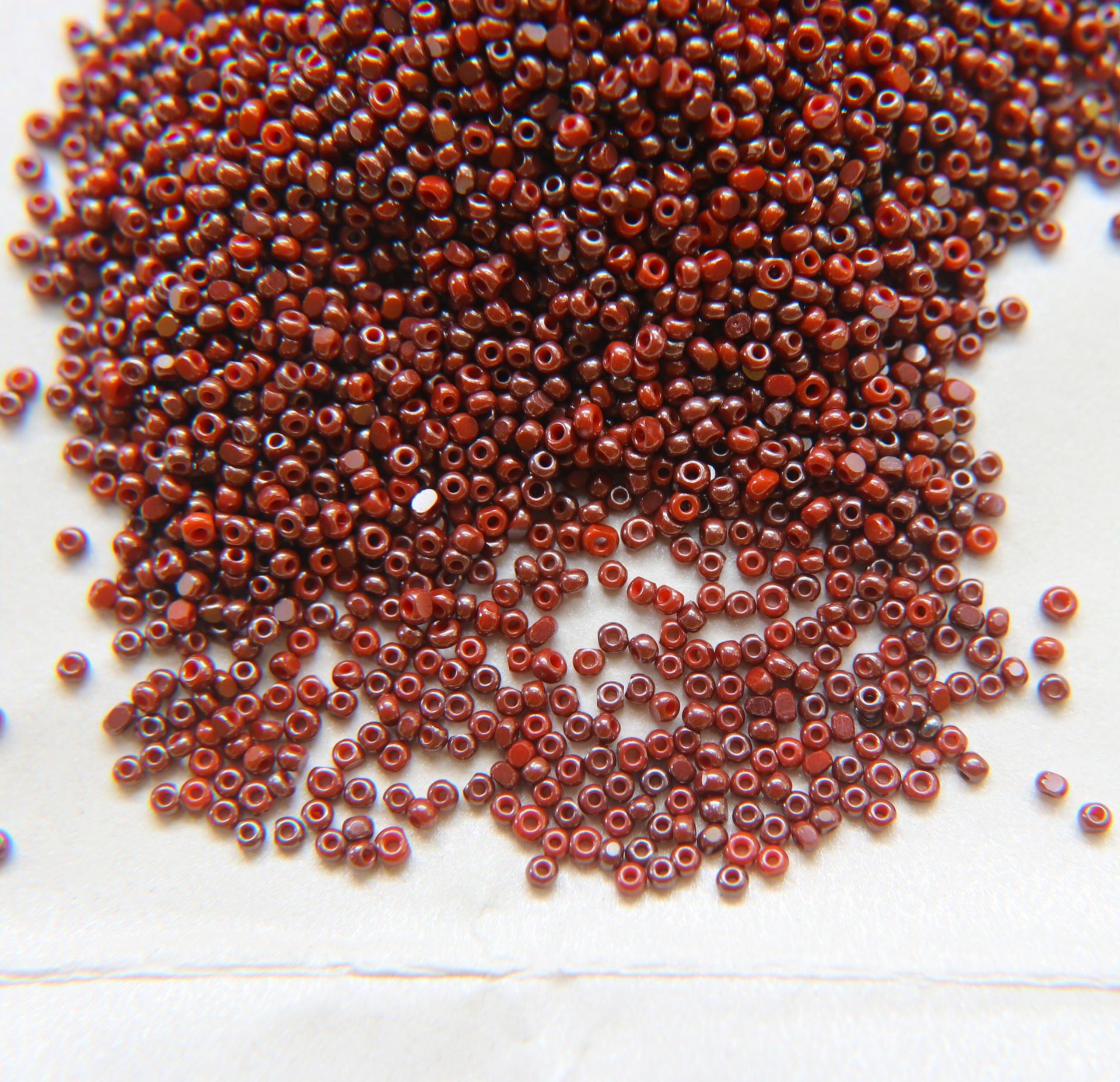 11/0 Charlotte true Cut Beads Ionized Dark Orange Opaque 10/20/50/250/500 Grams PREMIUM SEED BEADS, jewelry making mix beads, metallic