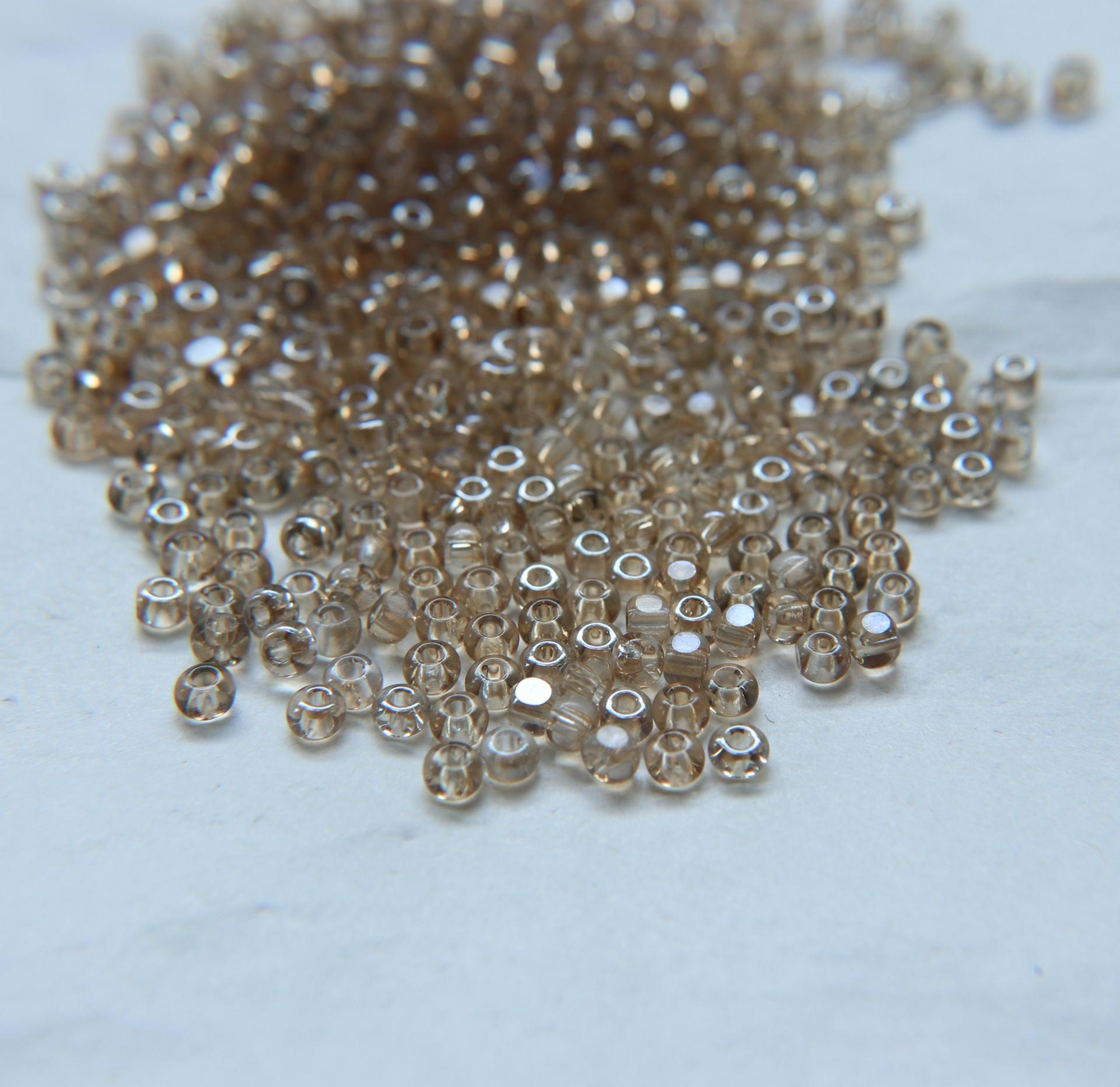 6/0 Charlotte Cut Beads Crystal Golden Honey 10/20/50/250/500 Grams glass beads, jewelry supply, vintage findings, craft