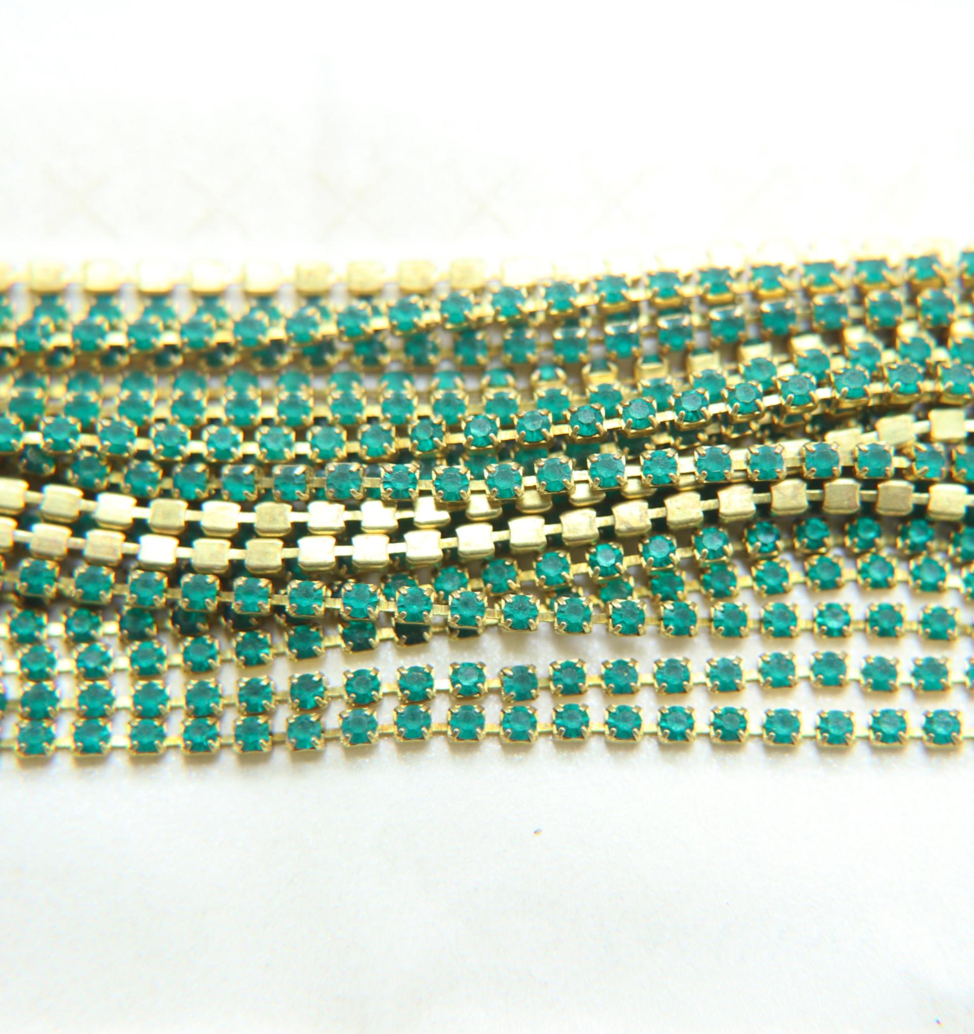 14PP Rhinestone Chain Swarovski vintage Matt 2mm Wedding Bridal Supplies Jewelry Making decorations