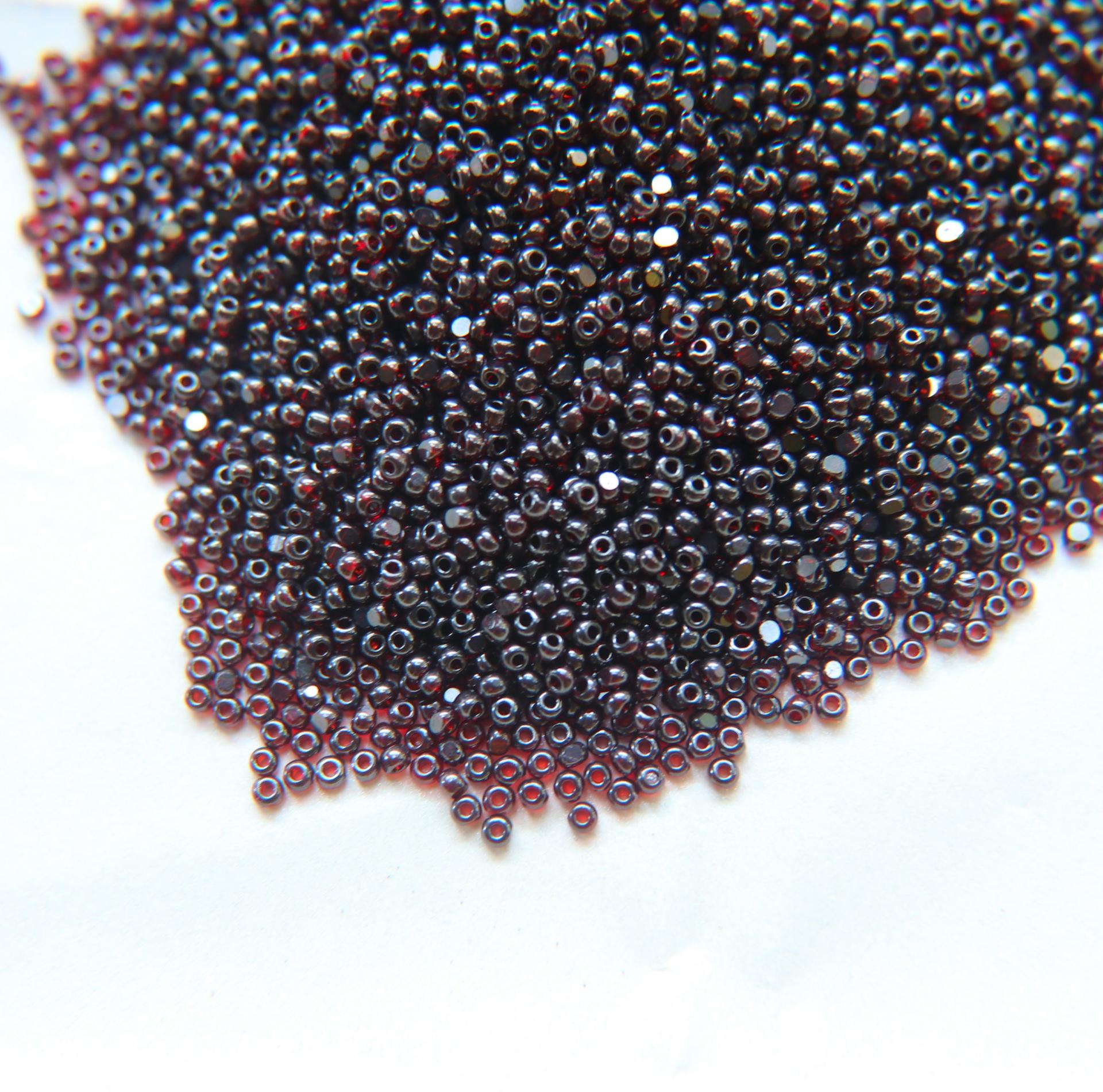 11/0 Charlotte true Cut Beads Dark Ionized Light Siam Transparent 10/20/50/250/500 Grams embroidery materials greasy beads PREMIUM MATERIALS