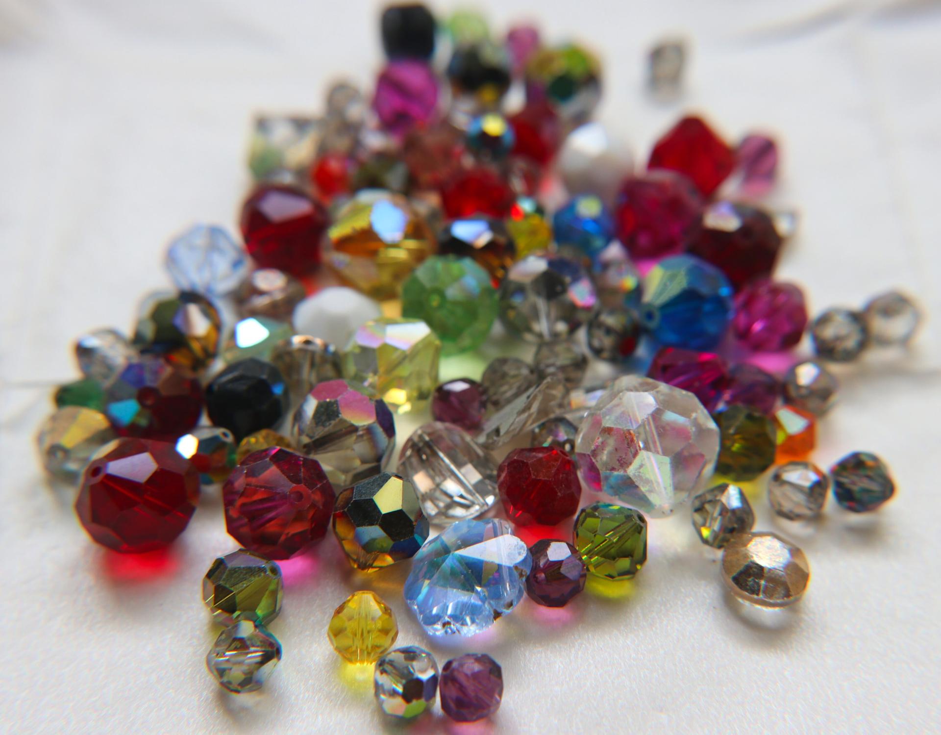Swarovski Vintage 50/100/250/500 Grams, Mix crystals, Glass Mix, Rondelle Beads, rainbow beads, chunky beads, craft supply
