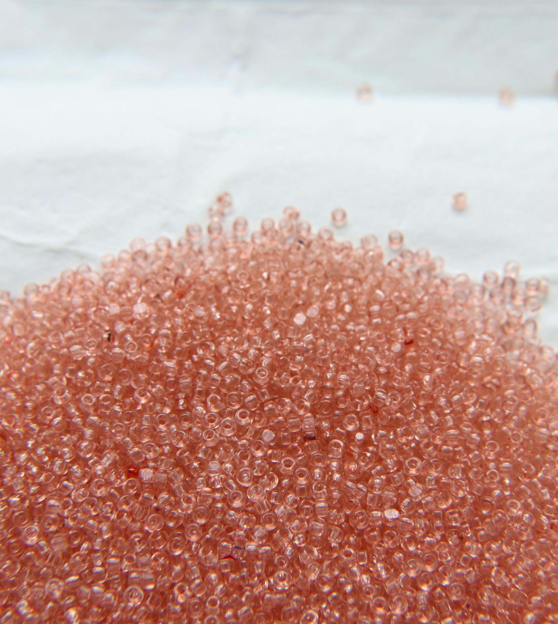 11/0 Charlotte Cut Beads Vintage Rose Transparent (Dyed) 10/20/50/250/500 Premium Seed beads, jewelry making