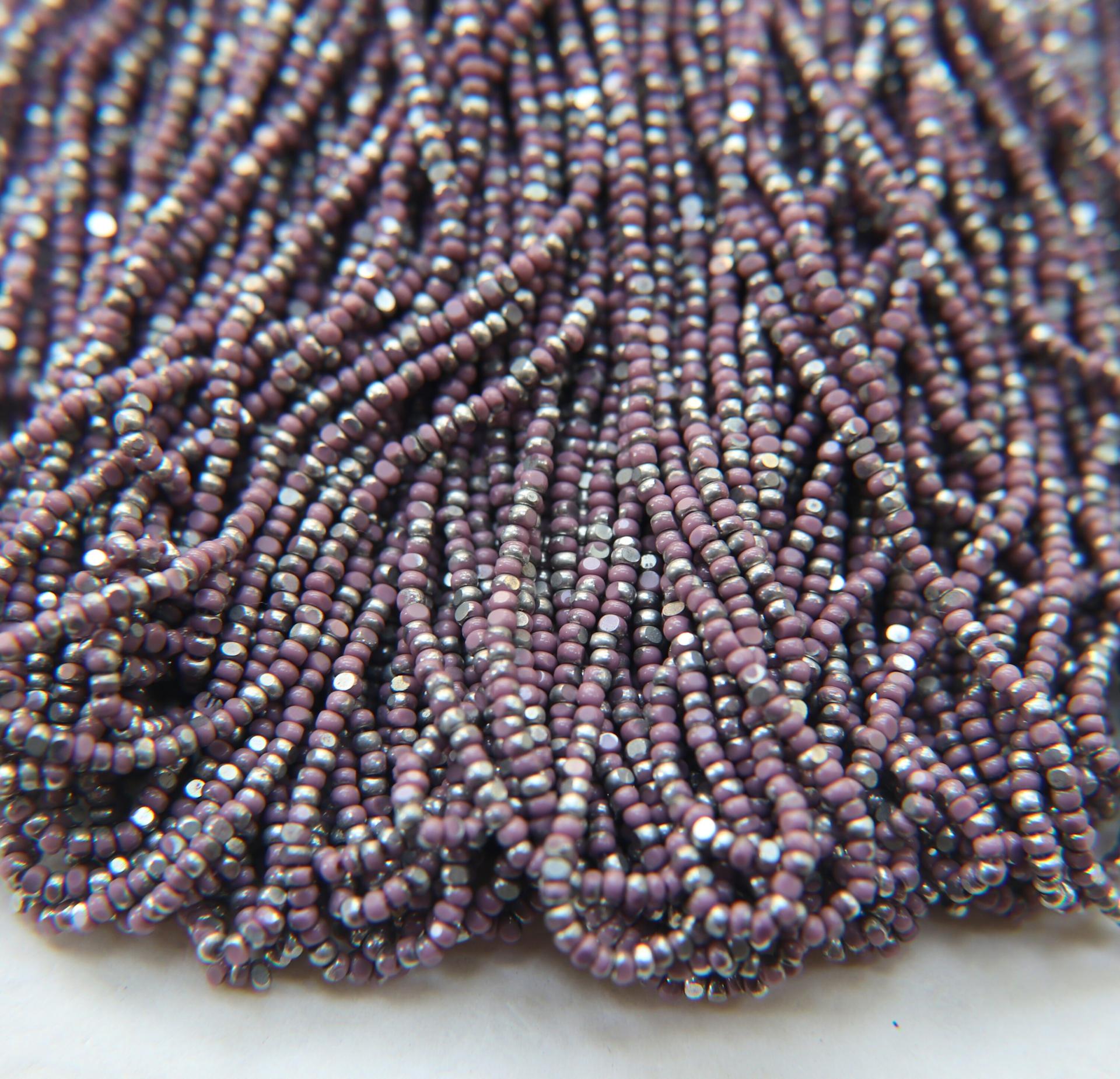 11/0 Charlotte true Cut Beads Patina Opaque Light Purple Silver 10/20/50/250/500 Grams vintage findings, embroidery materials, craft supply